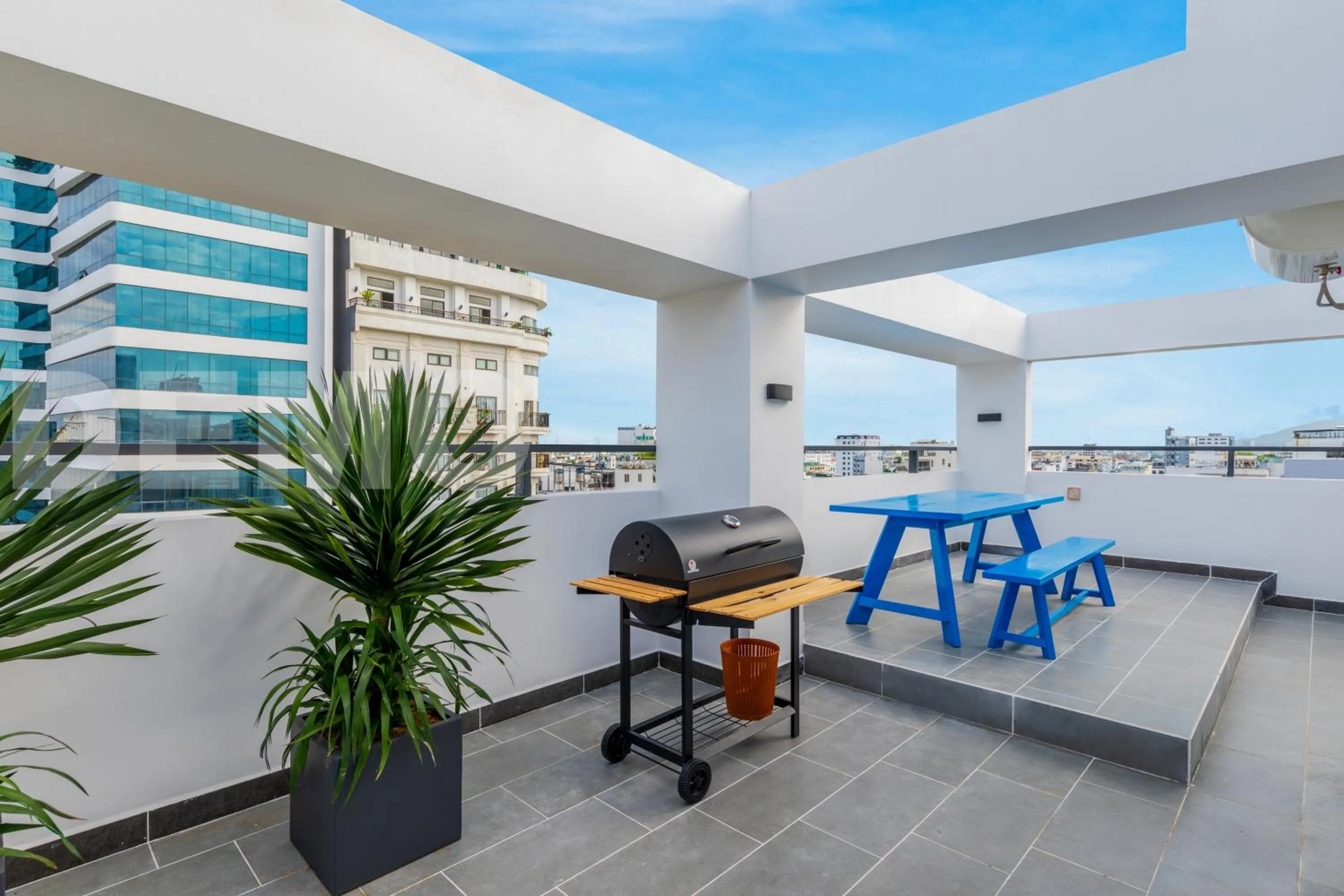 Patio in Taian Hotel & Apartment