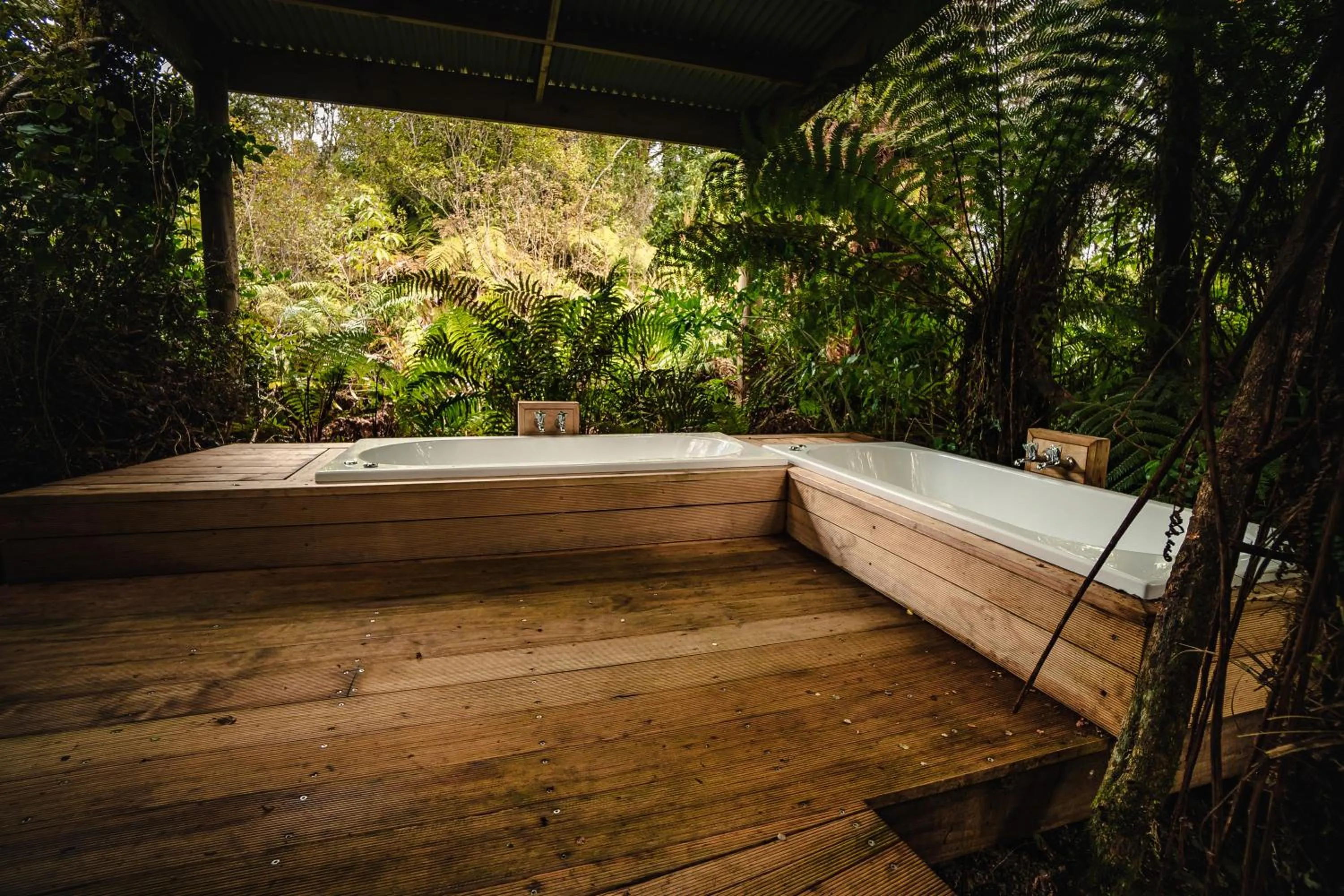 Hot Tub in Franz Josef Treetops