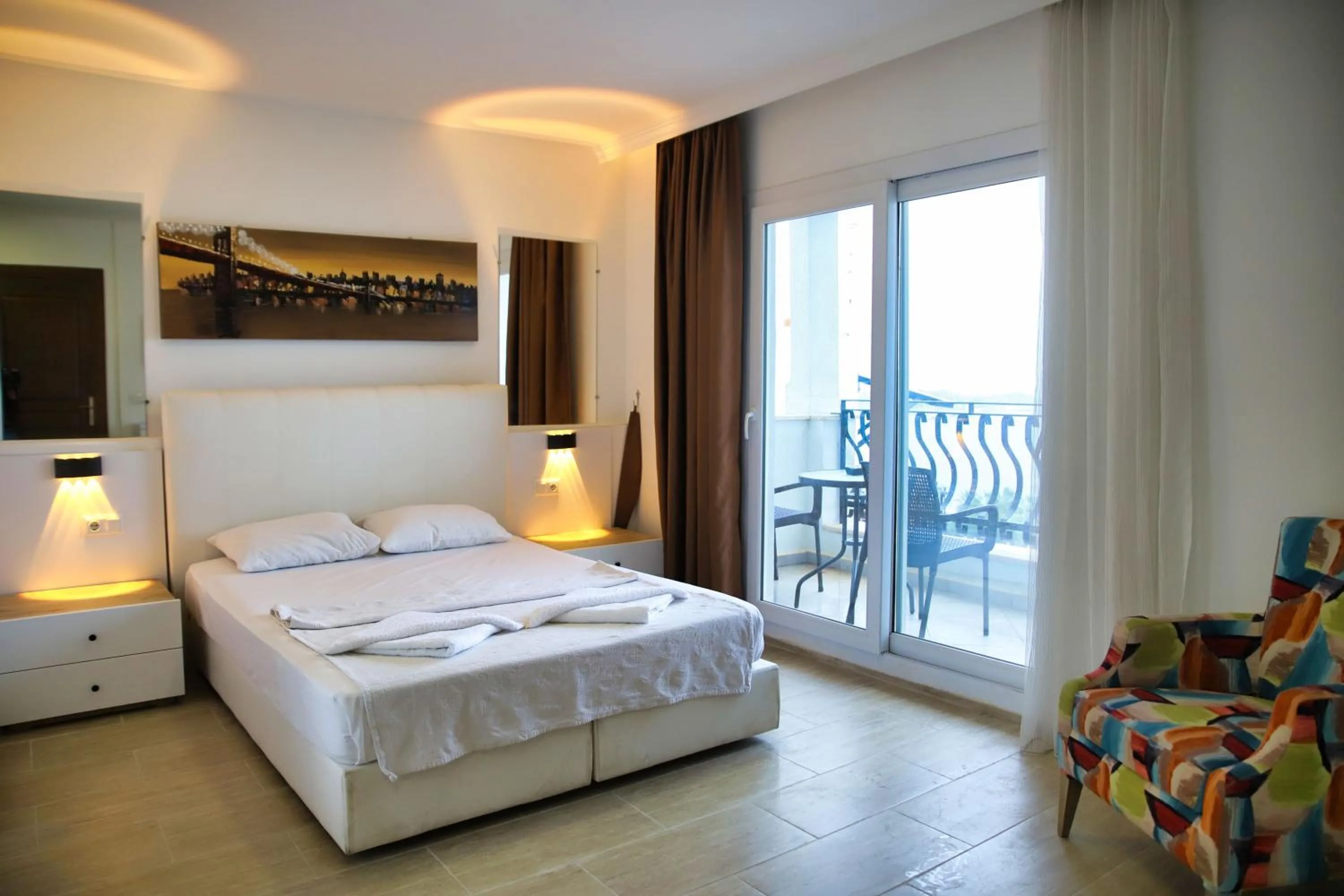 Deluxe Double Room with Balcony and Sea View in Hotel Gumbet