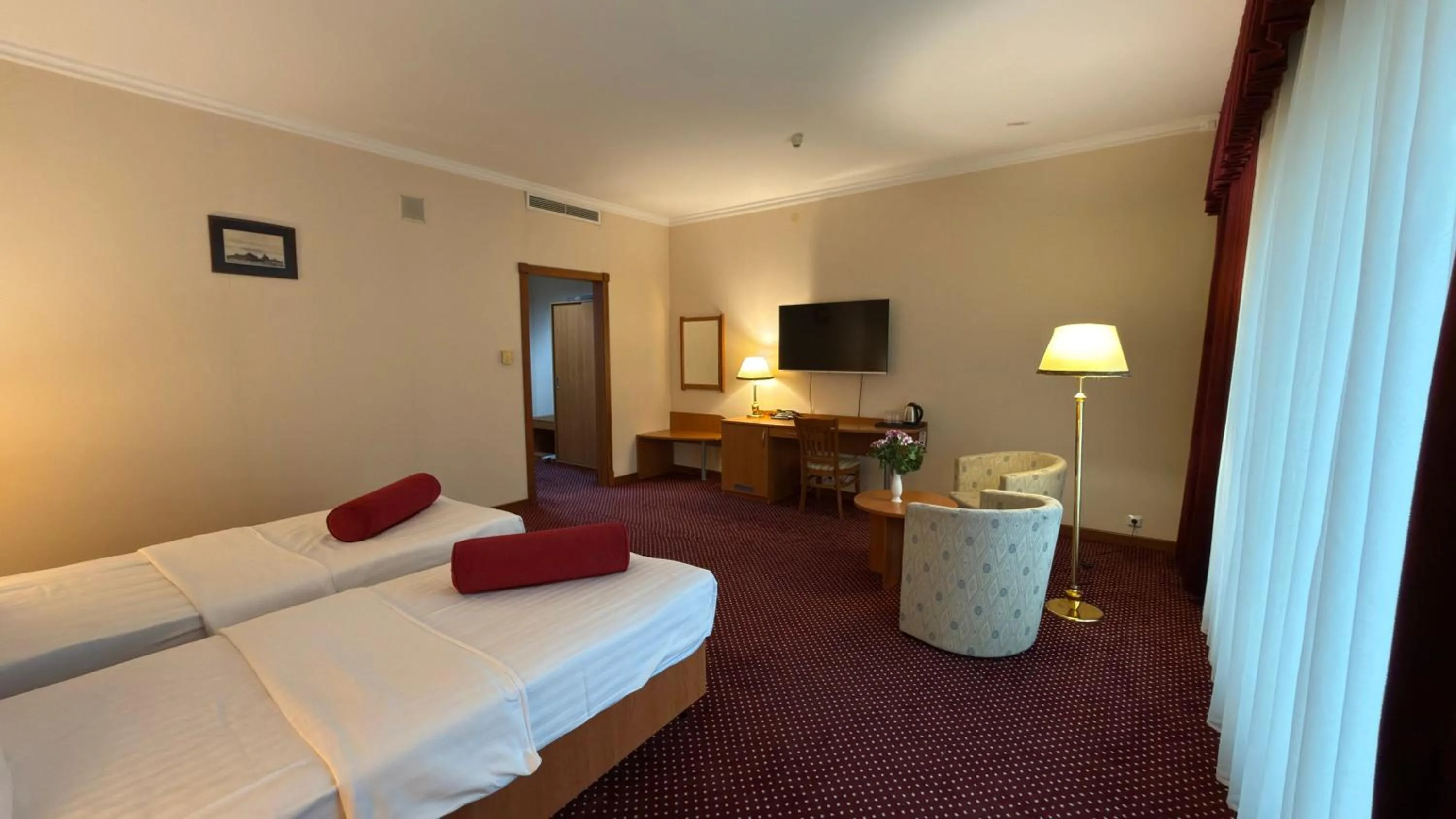 Bed in Khorezm Palace Hotel