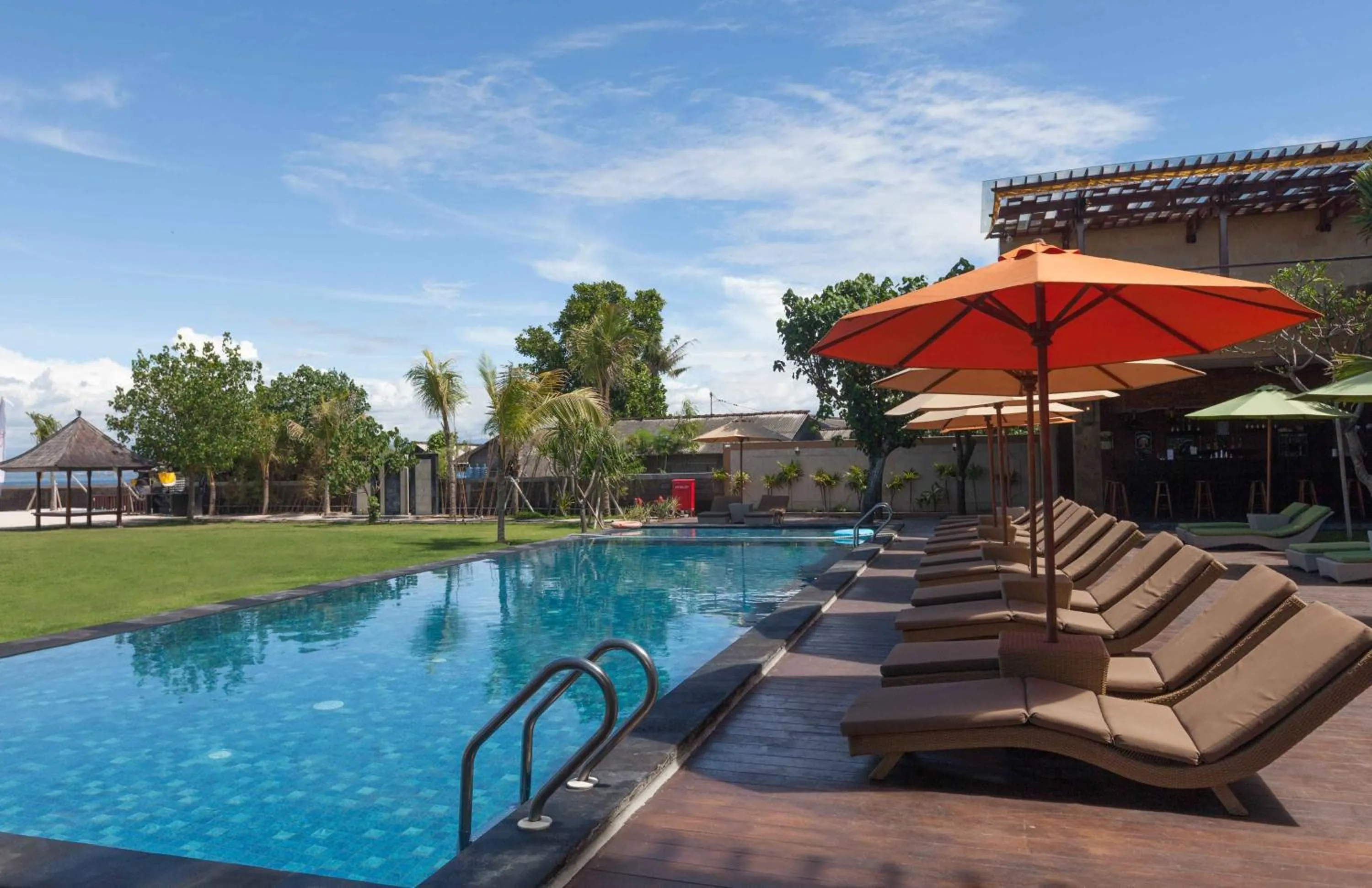Swimming pool in d'Nusa Beach Club and Resort