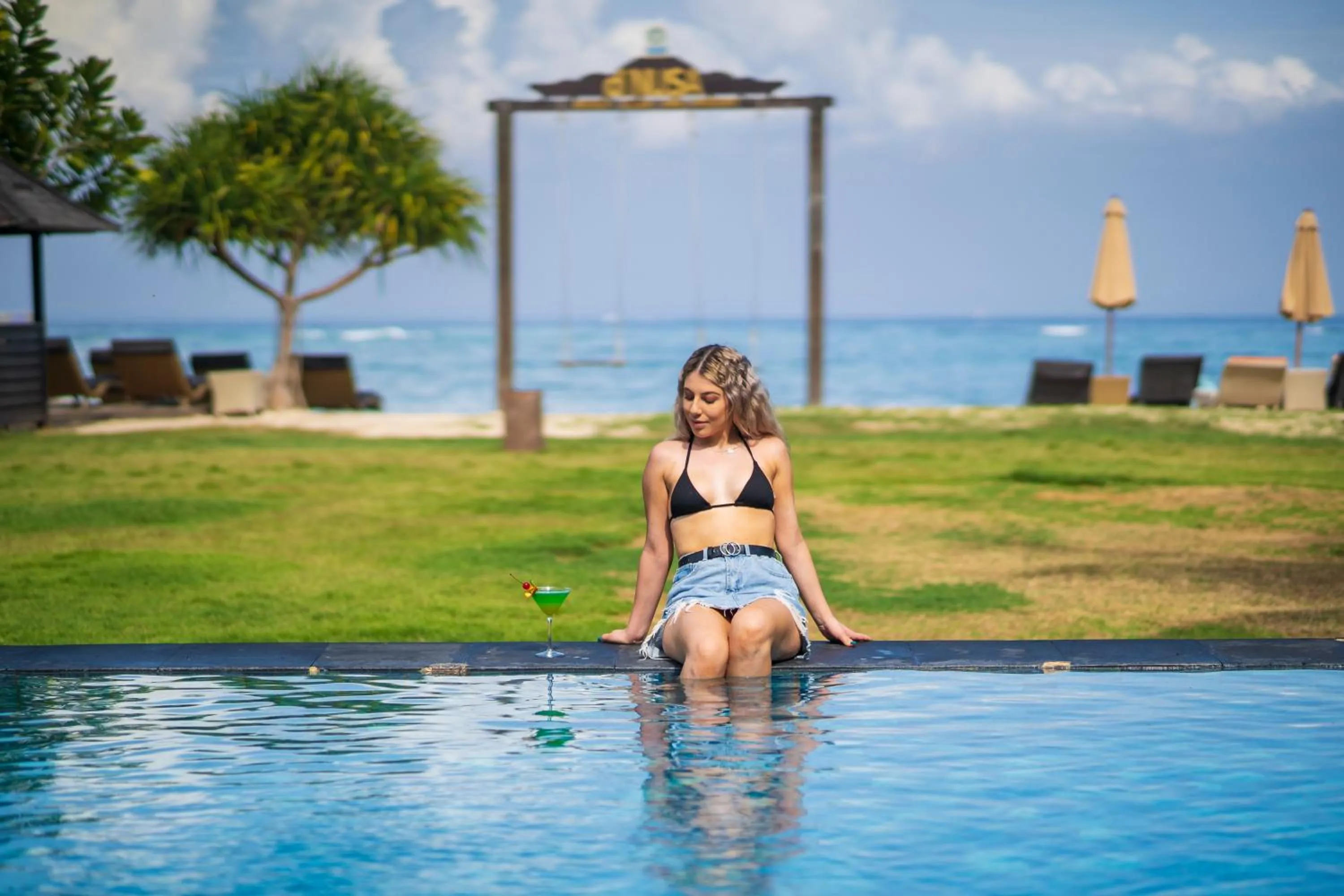 Swimming pool in d'Nusa Beach Club and Resort