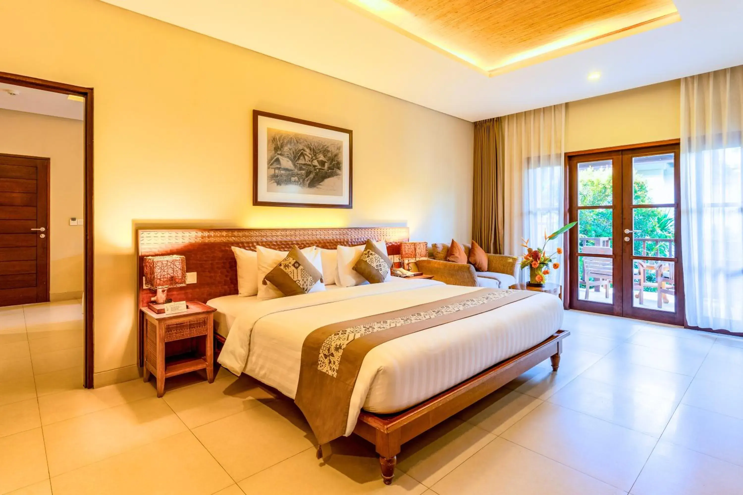 Bed in Radha Phala Resort & Spa Bed in Radha Phala Resort & Spa