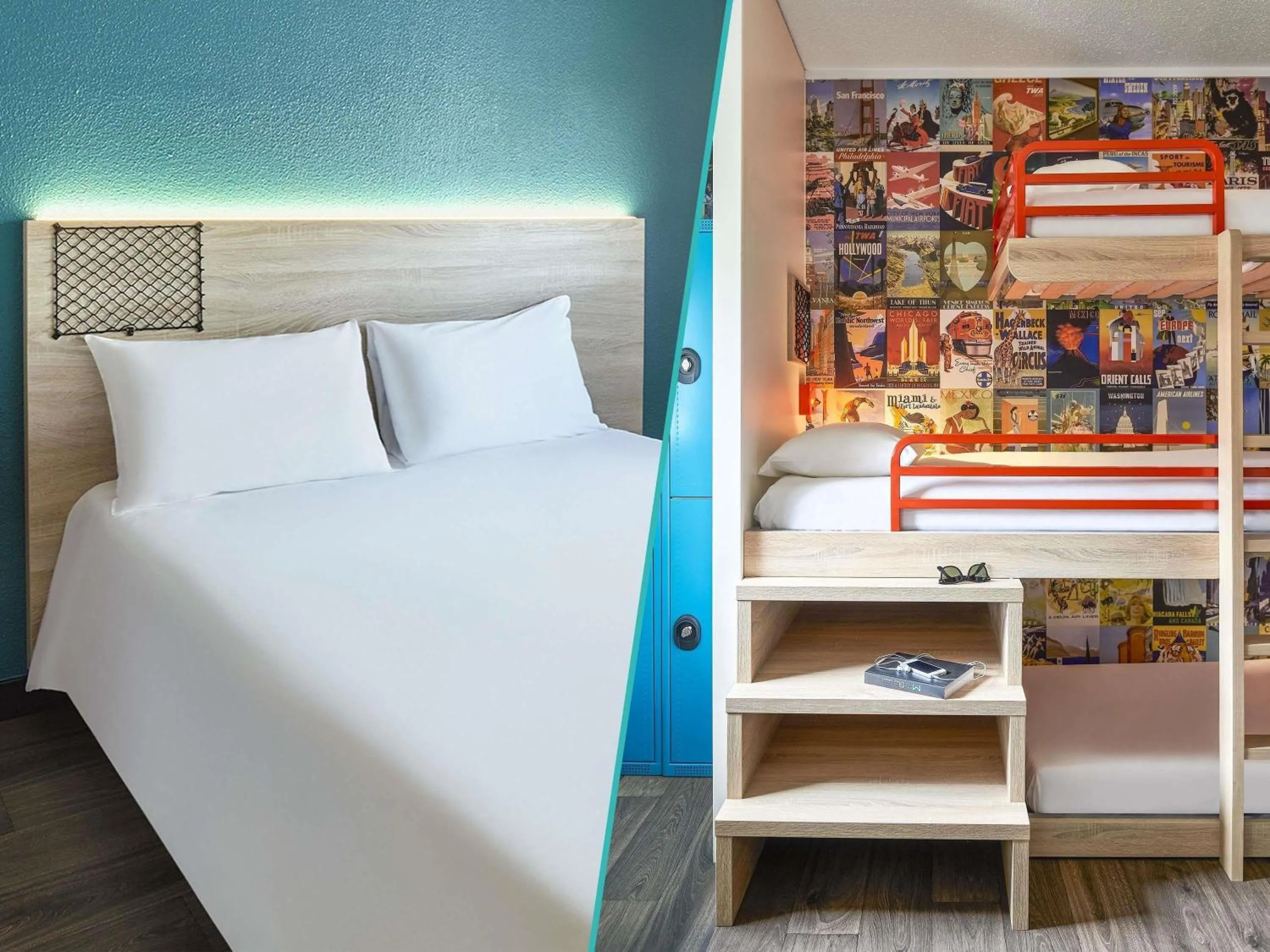Property building, Bed in hotelF1 Paris Porte de Châtillon