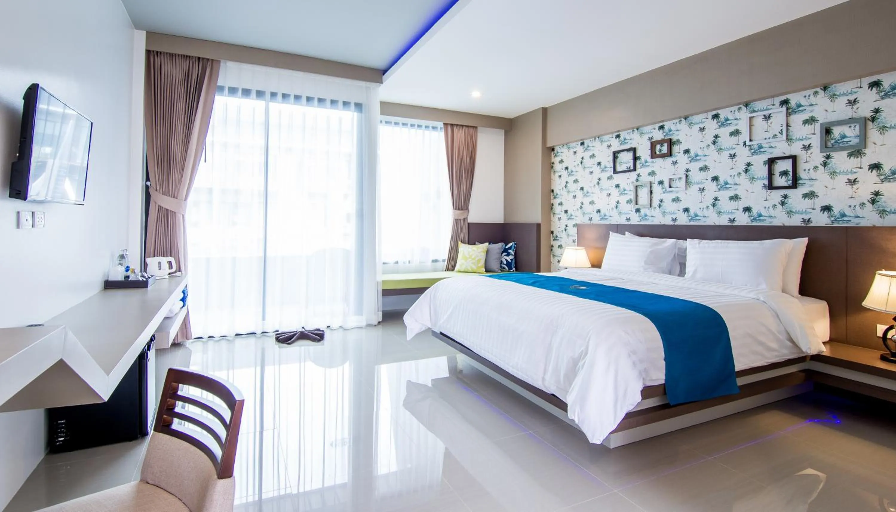Bathroom, Bed in The Phu Beach Hotel - SHA Plus