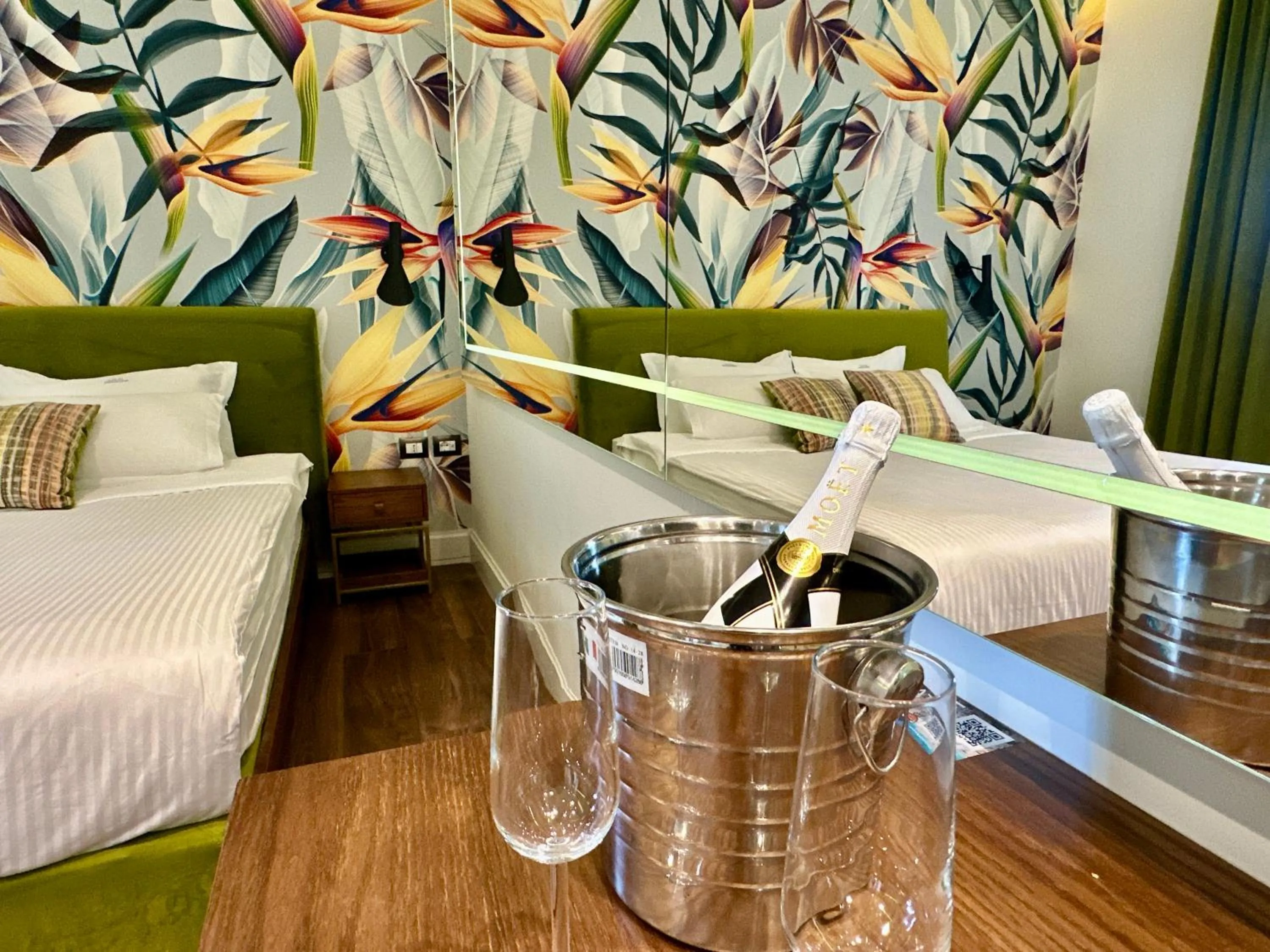 Seating area in Le Palazzine Hotel