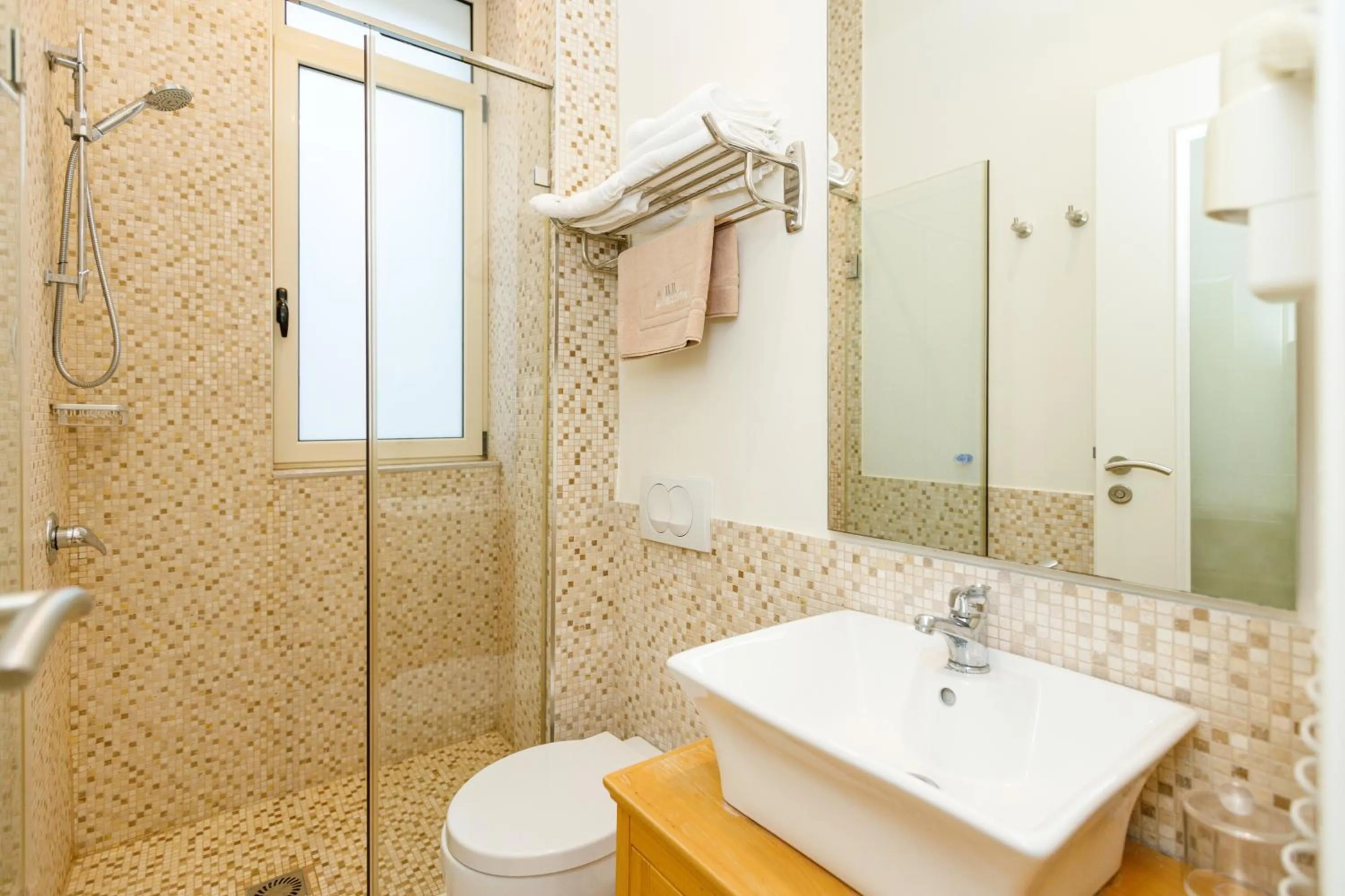 Shower in Le Palazzine Hotel