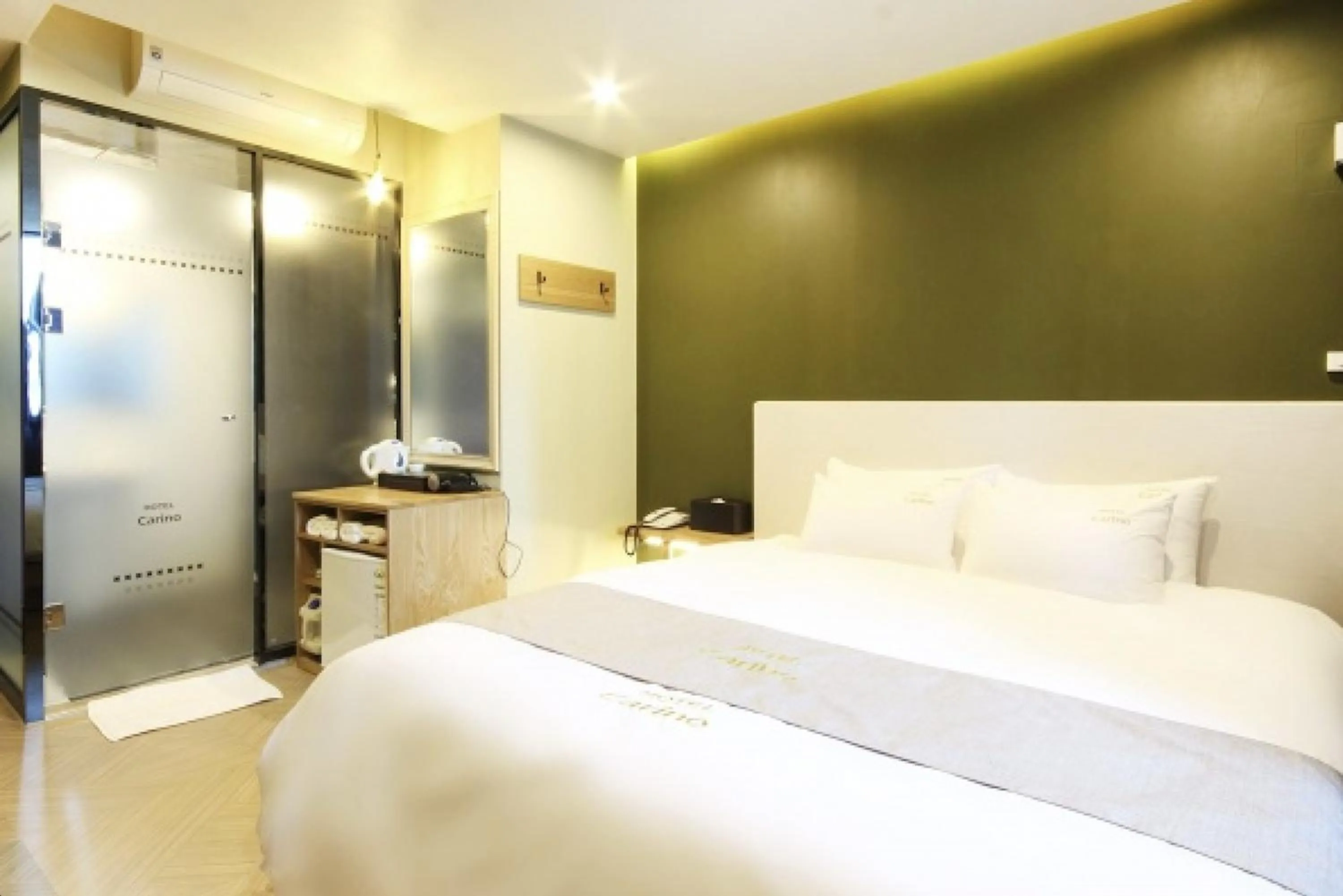 Bed in Busan Carino Hotel