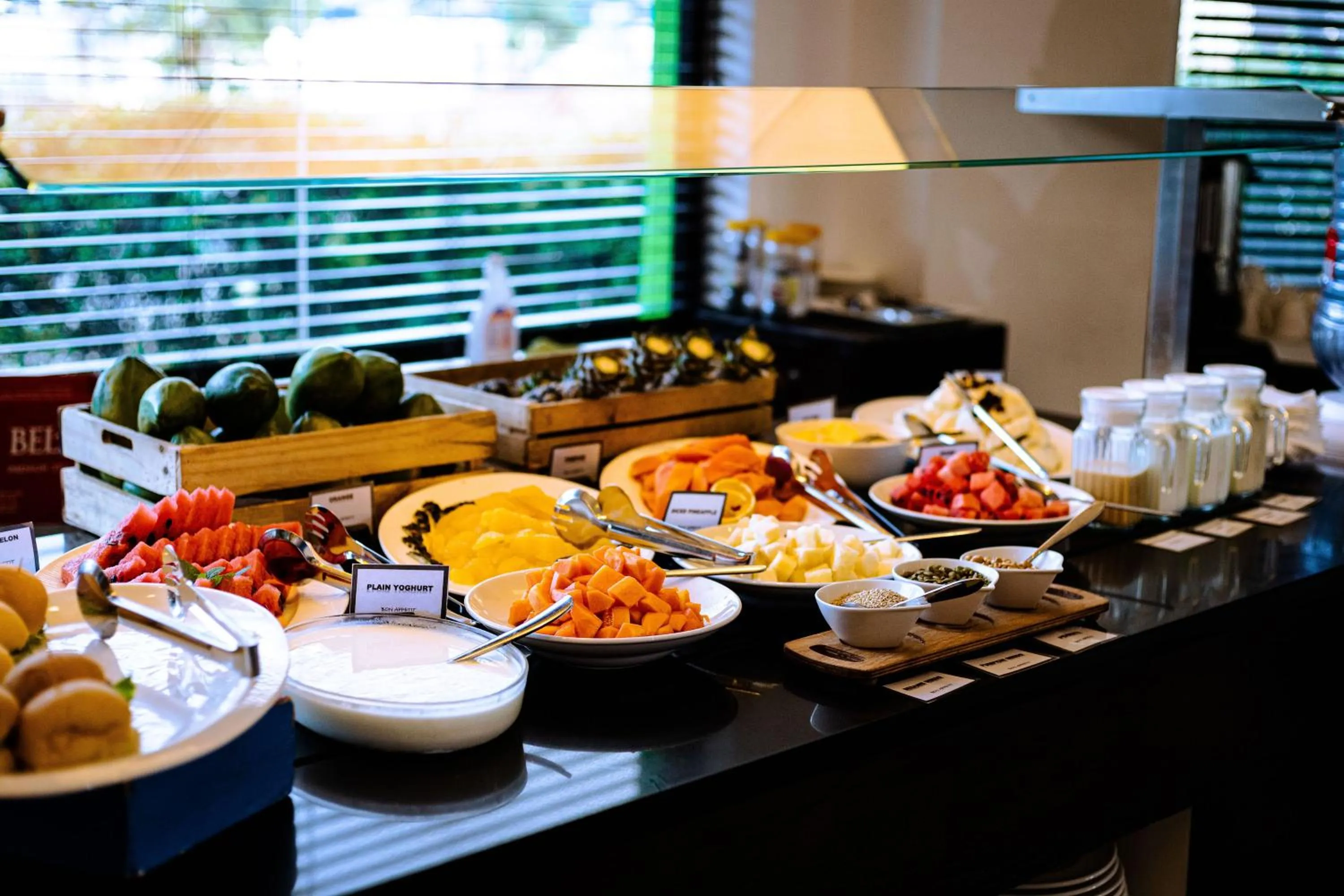 Buffet breakfast in Ibis Styles Accra Airport