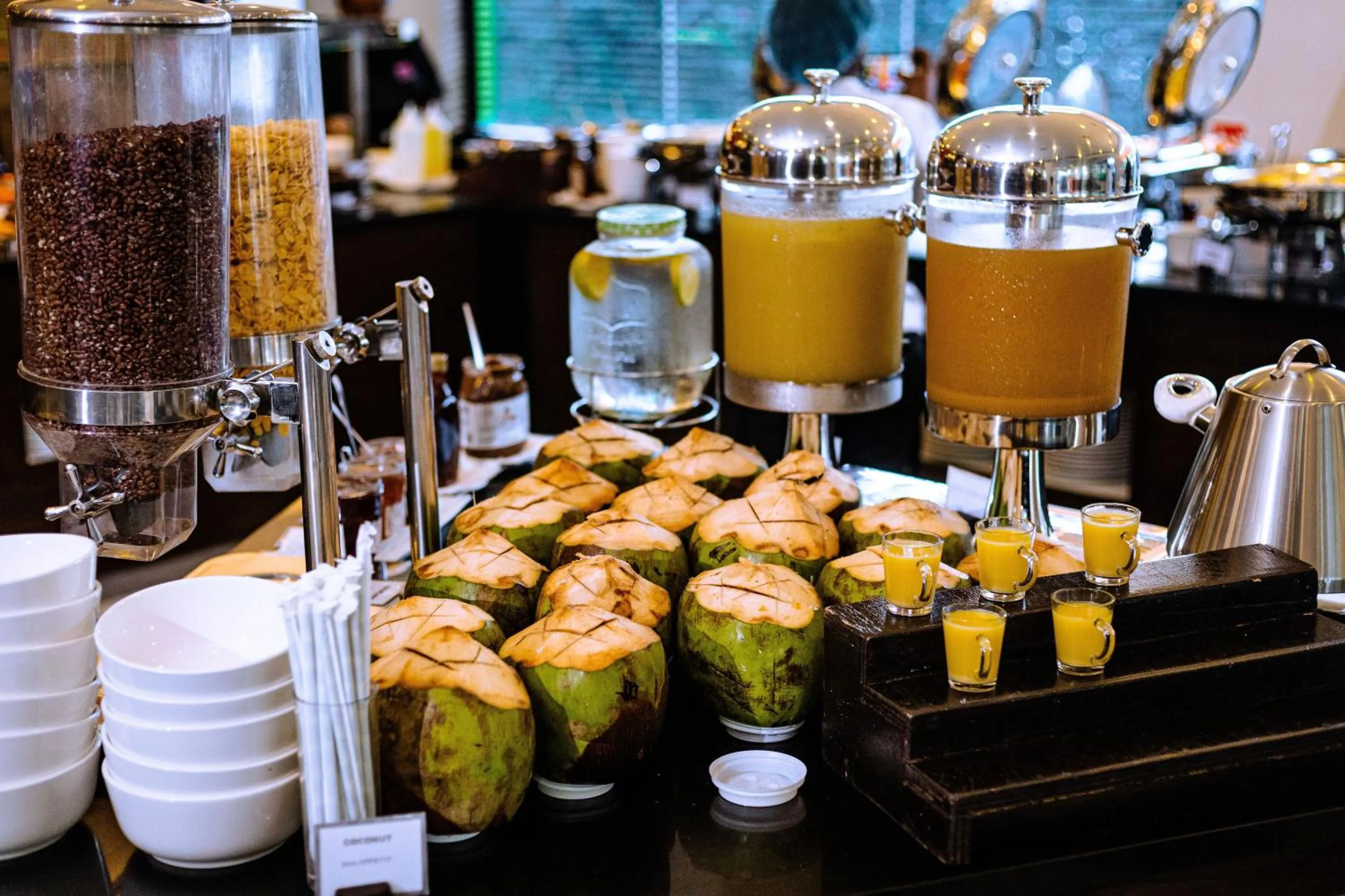 Buffet breakfast in Ibis Styles Accra Airport