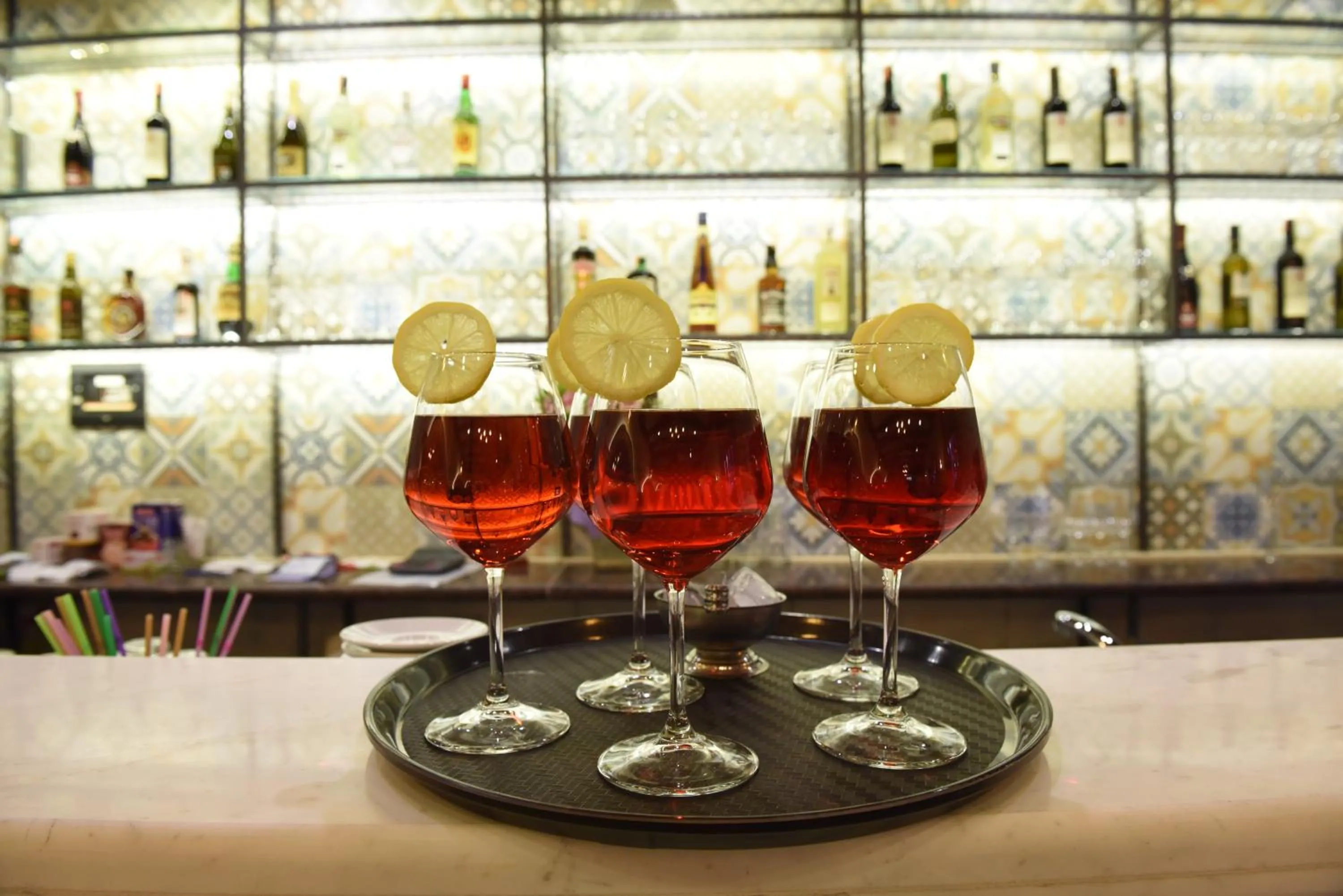 Alcoholic drinks in Rose Garden Hotel