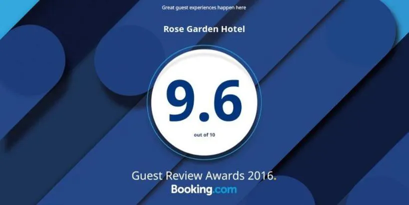 Certificate/Award in Rose Garden Hotel