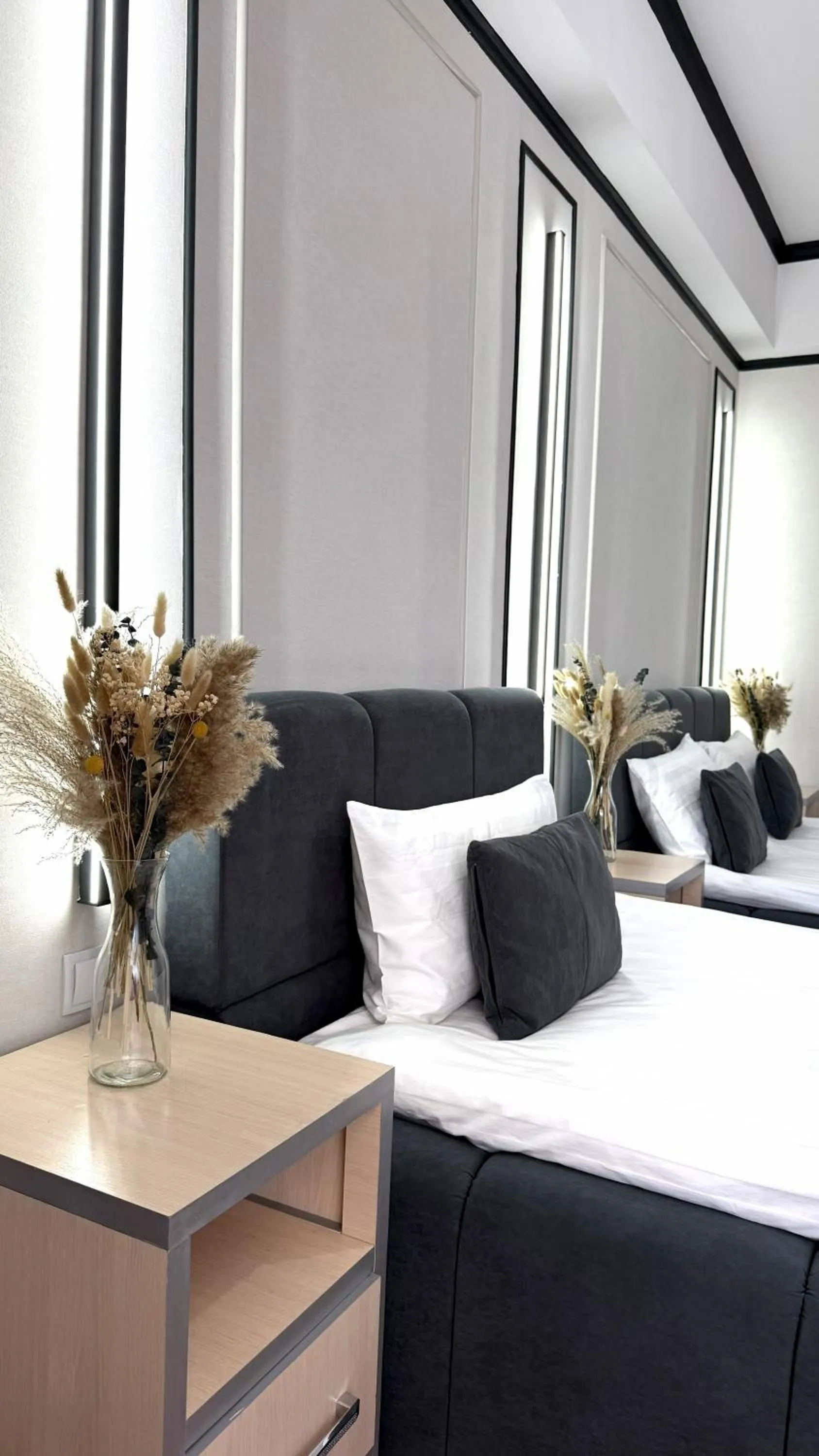 Bed in Caravan Hotel