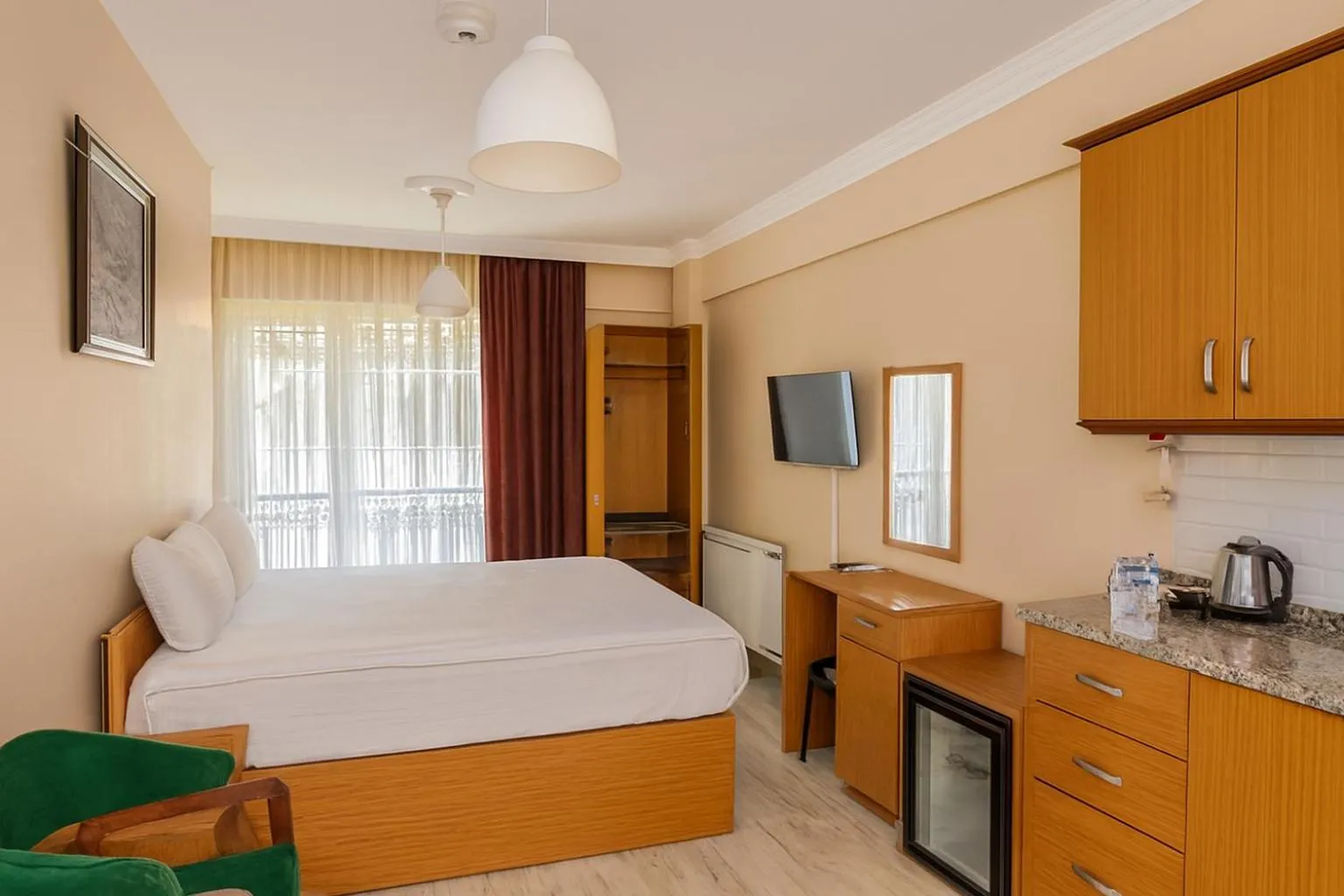 Bed in Lion Stone Hotel