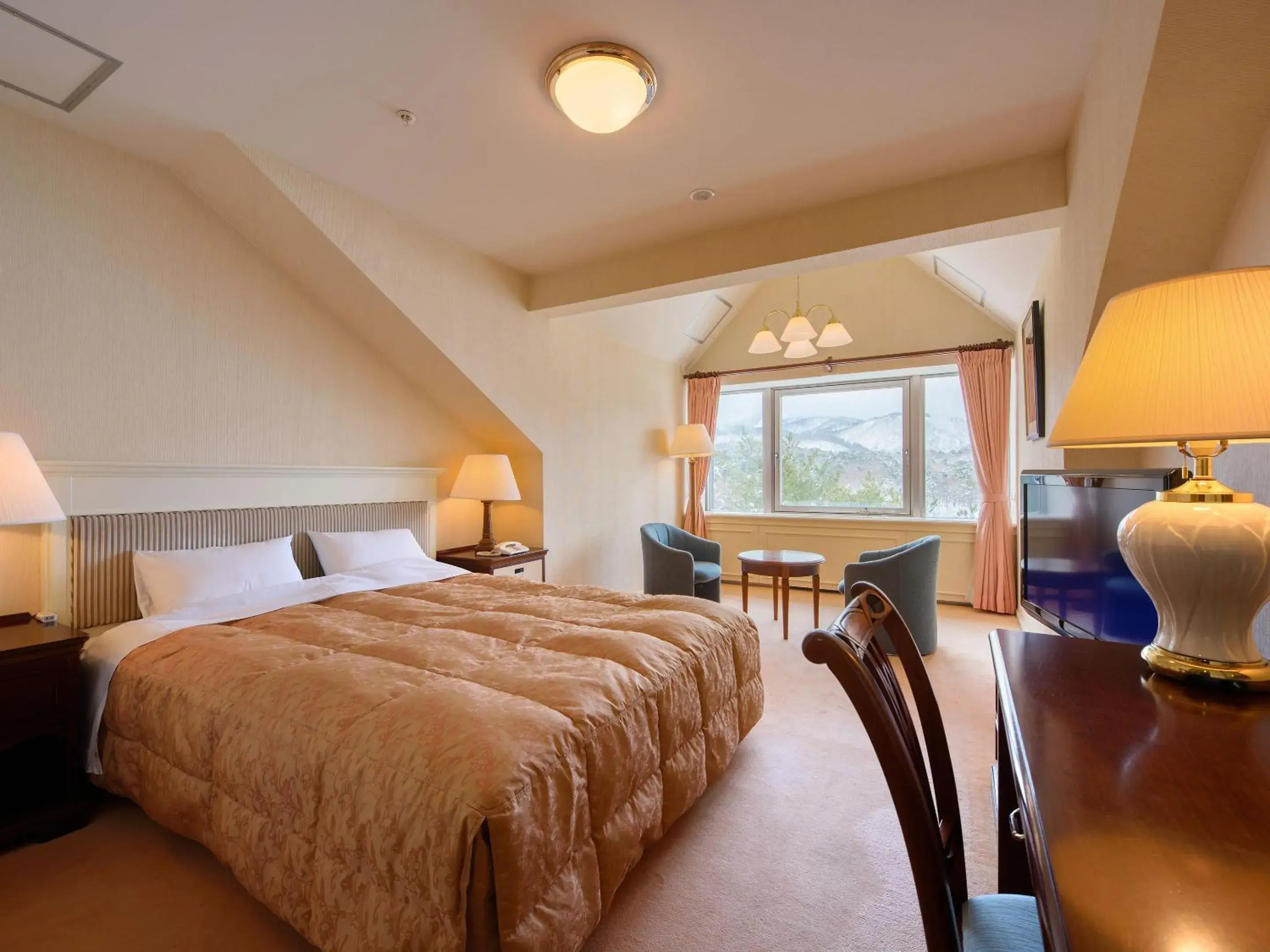 Photo of the whole room, Bed in Urabandai Lake Resort Goshiki no Mori Photo of the whole room, Bed in Urabandai Lake Resort Goshiki no Mori