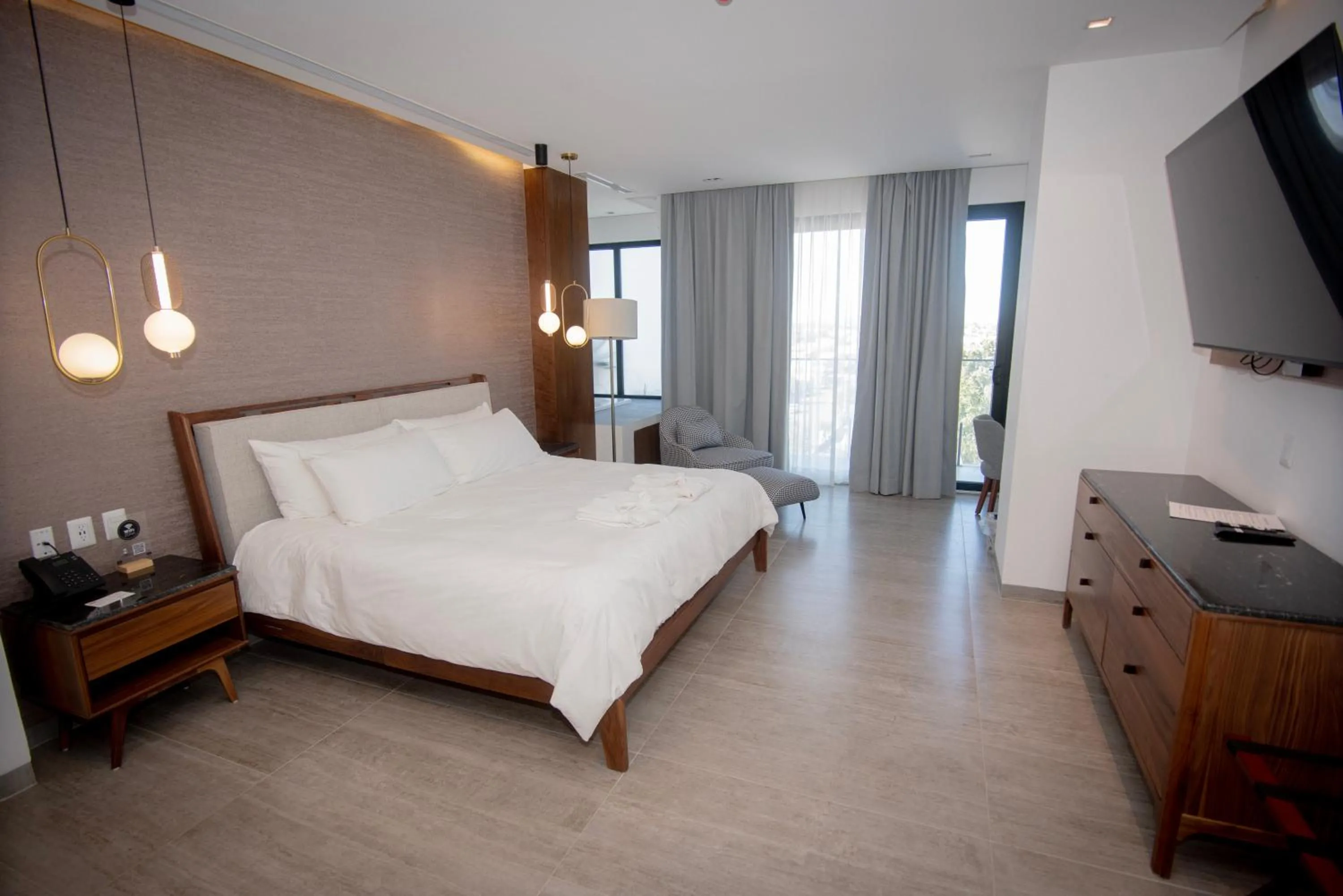 Bed in Hotel Dublé