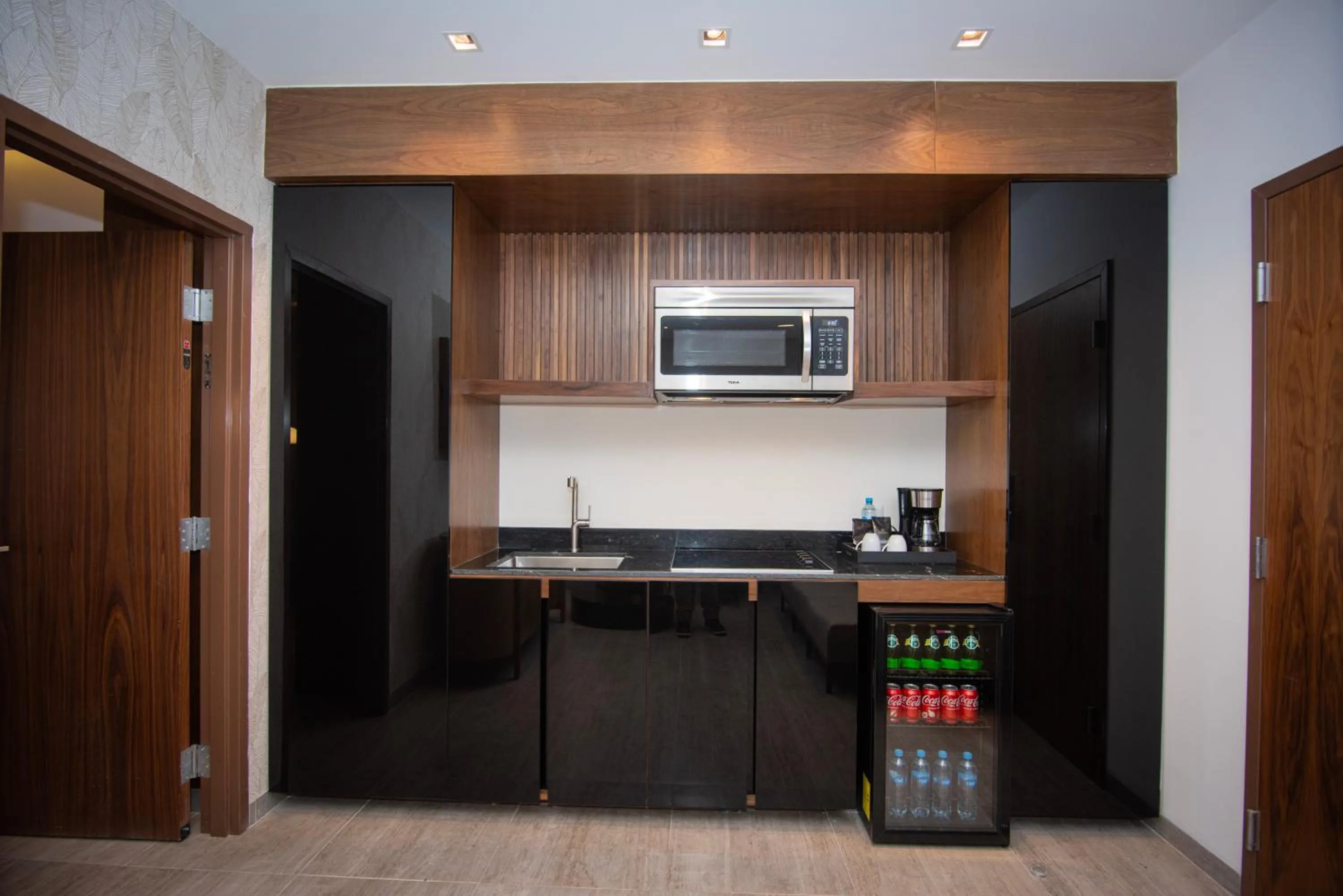 Kitchen or kitchenette in Hotel Dublé