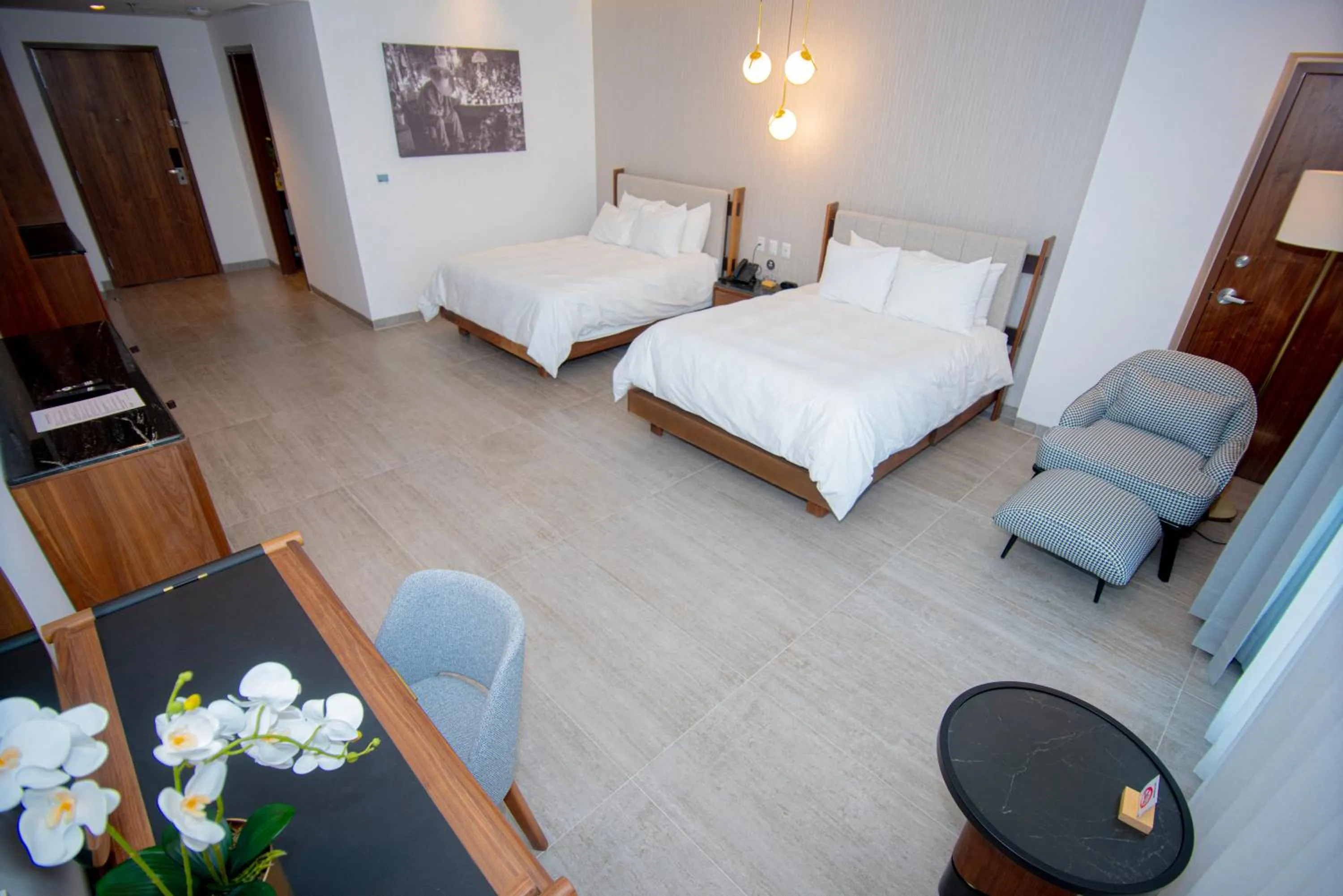 Bed in Hotel Dublé