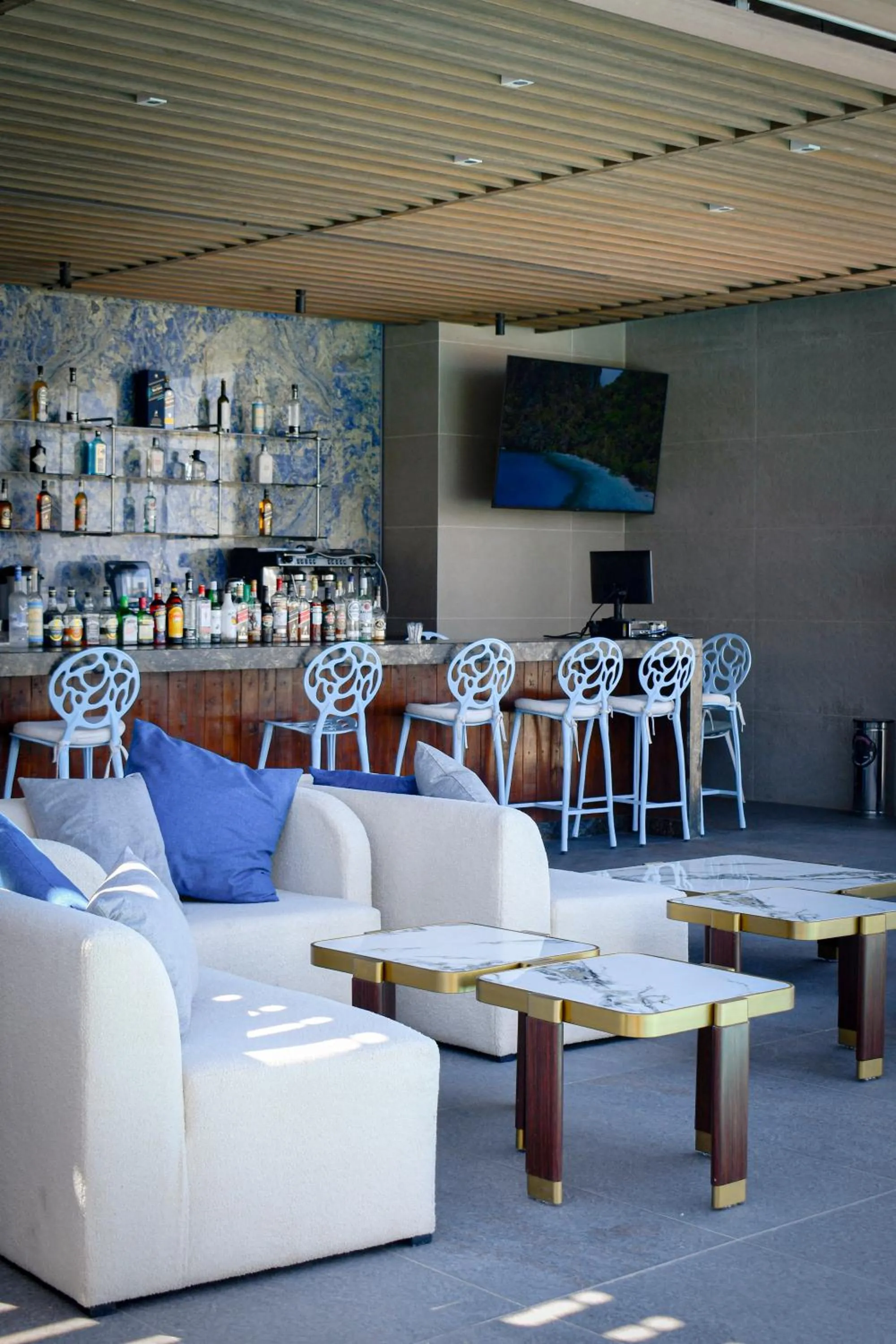 Seating area in Hotel Dublé
