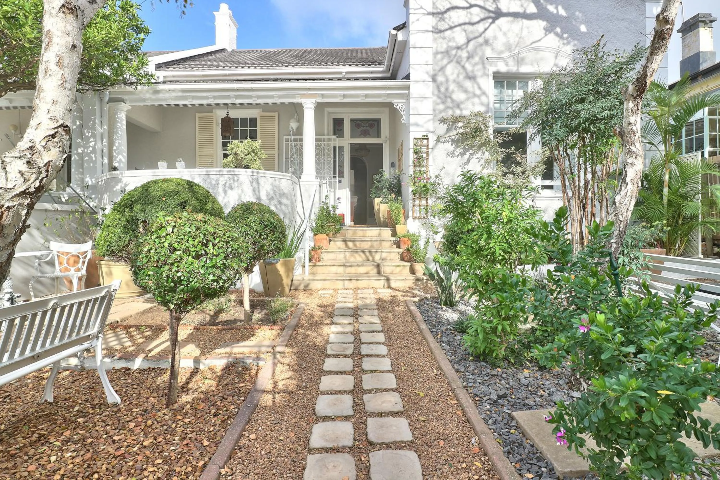 Patio in Parker Cottage Guesthouse