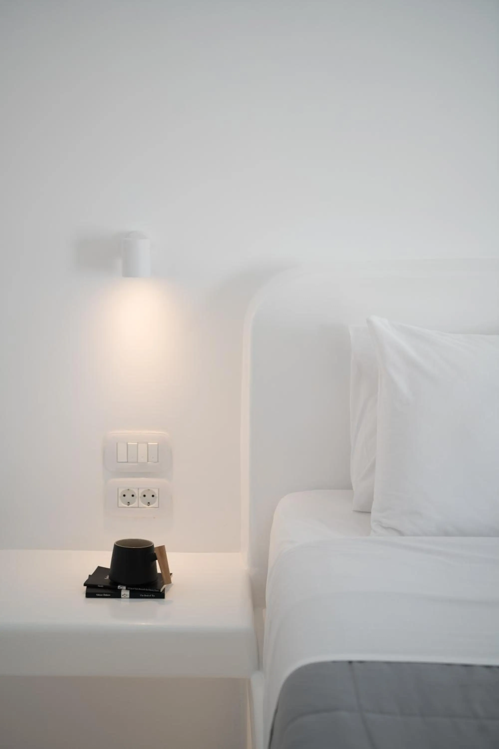 Bed in White Concept Caves