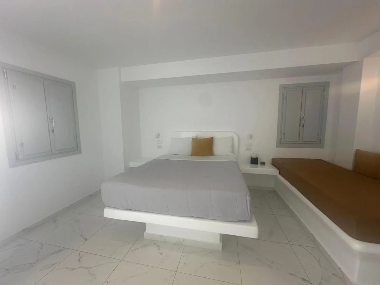 Bed in White Concept Caves