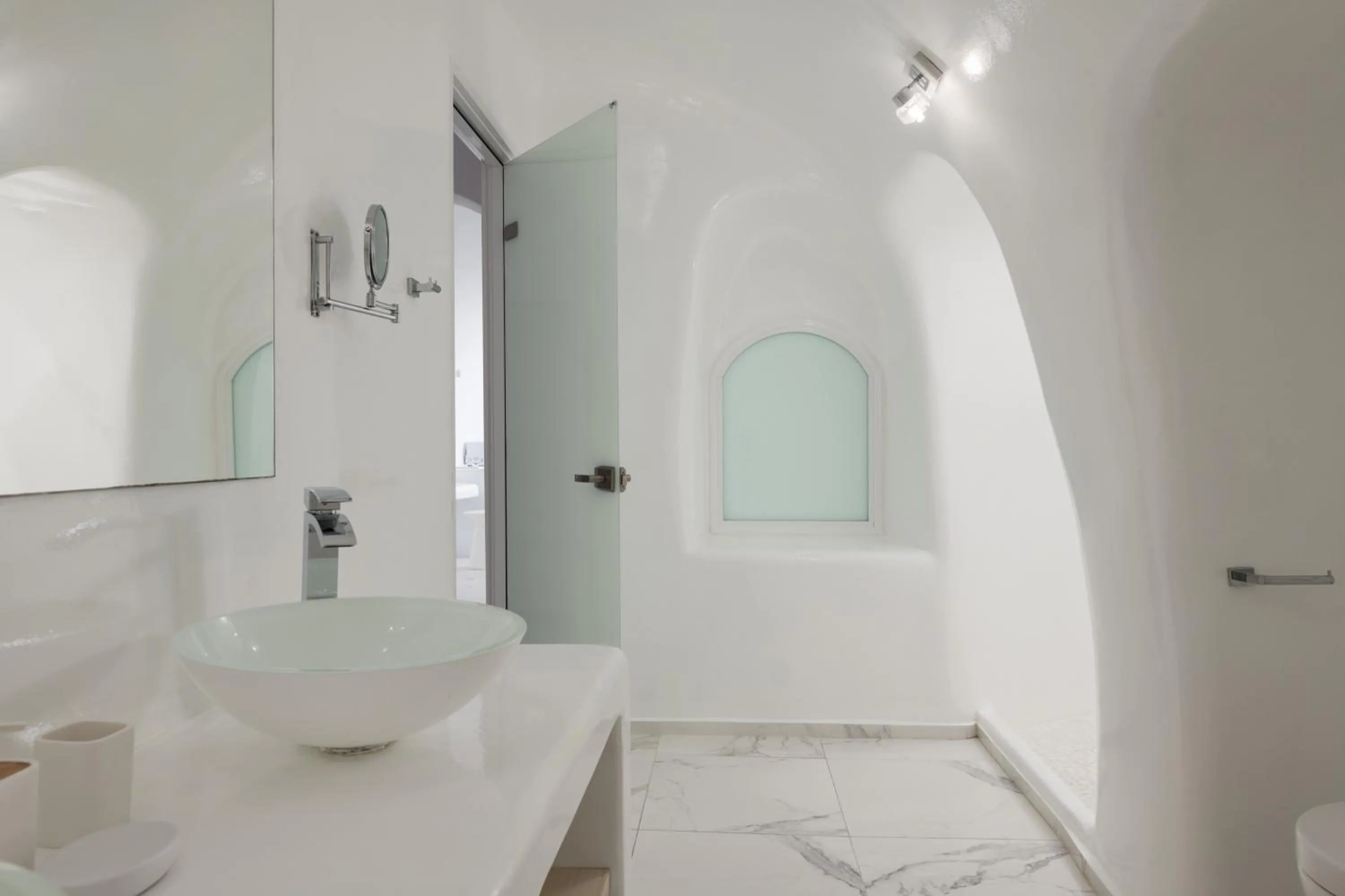 Bathroom in White Concept Caves