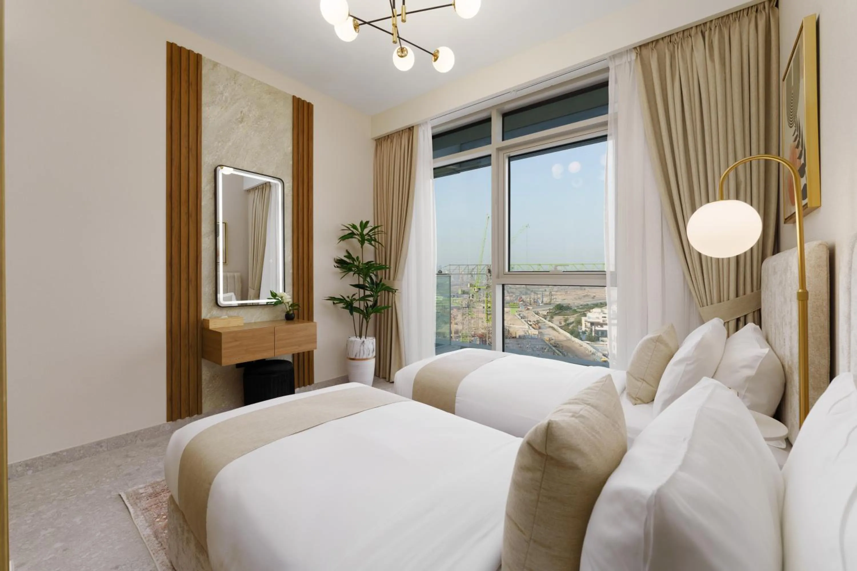 Bedroom, Bed in Maison Privee - Tranquil Living with Golf Course Vws in Dubai Hills