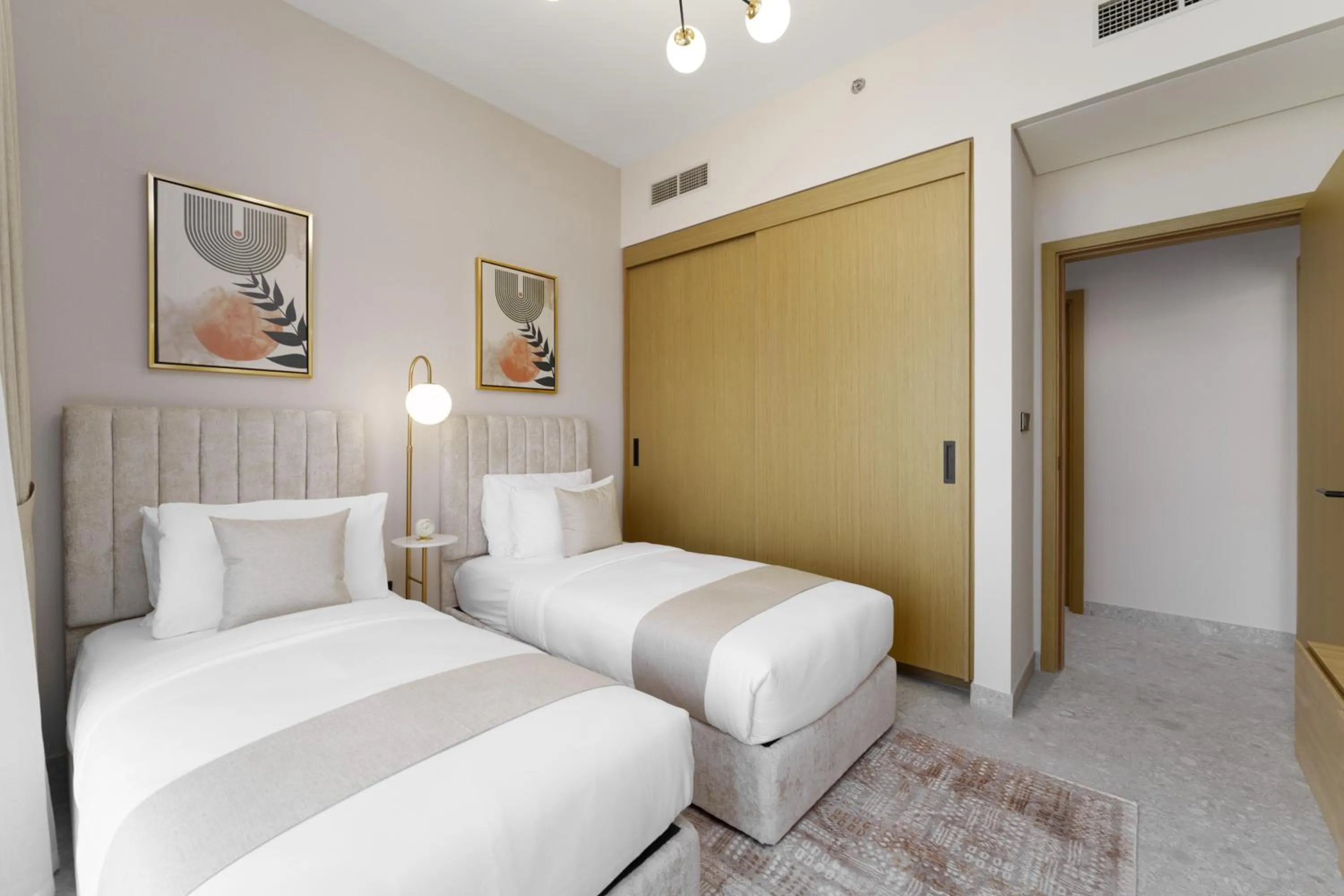 Bedroom, Bed in Maison Privee - Tranquil Living with Golf Course Vws in Dubai Hills