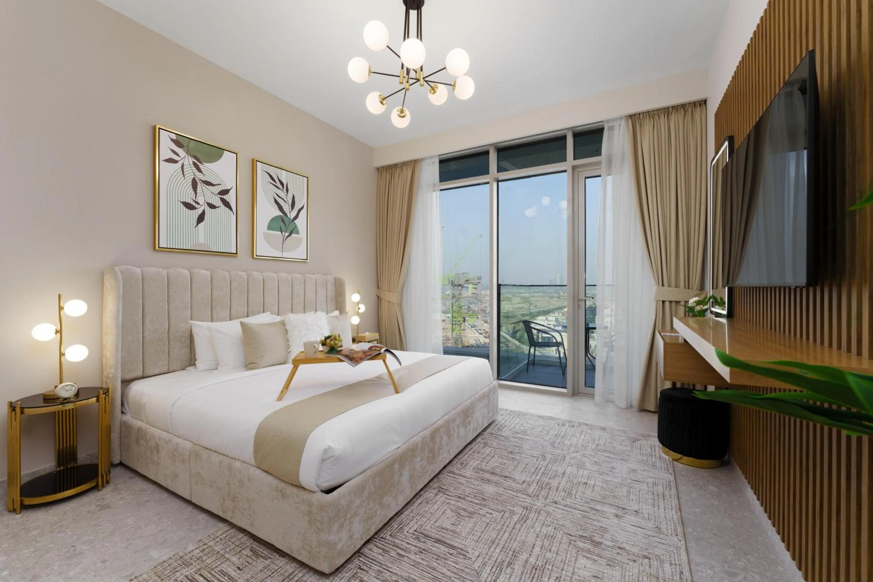 Bedroom, Bed in Maison Privee - Tranquil Living with Golf Course Vws in Dubai Hills