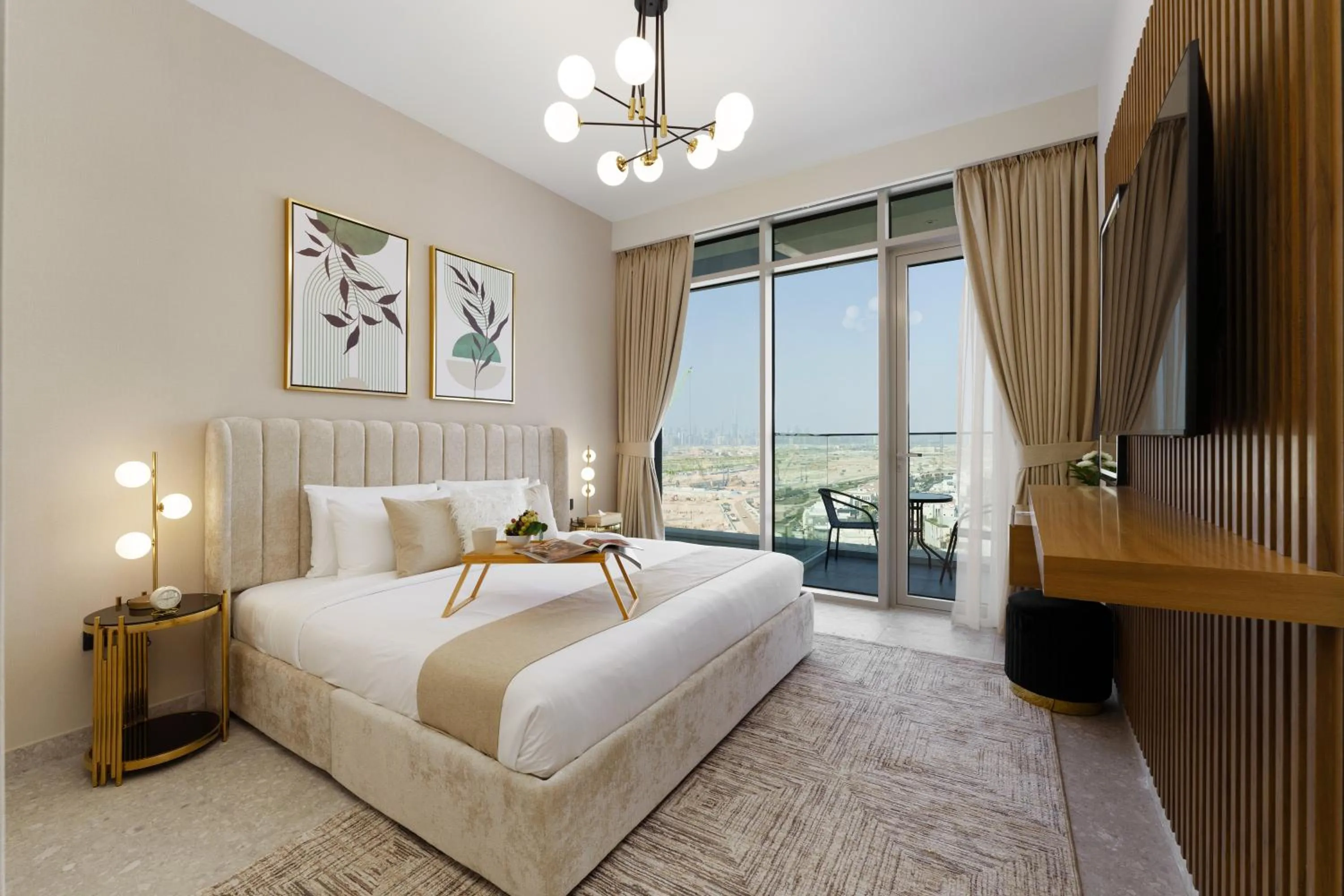 Bedroom, Bed in Maison Privee - Tranquil Living with Golf Course Vws in Dubai Hills