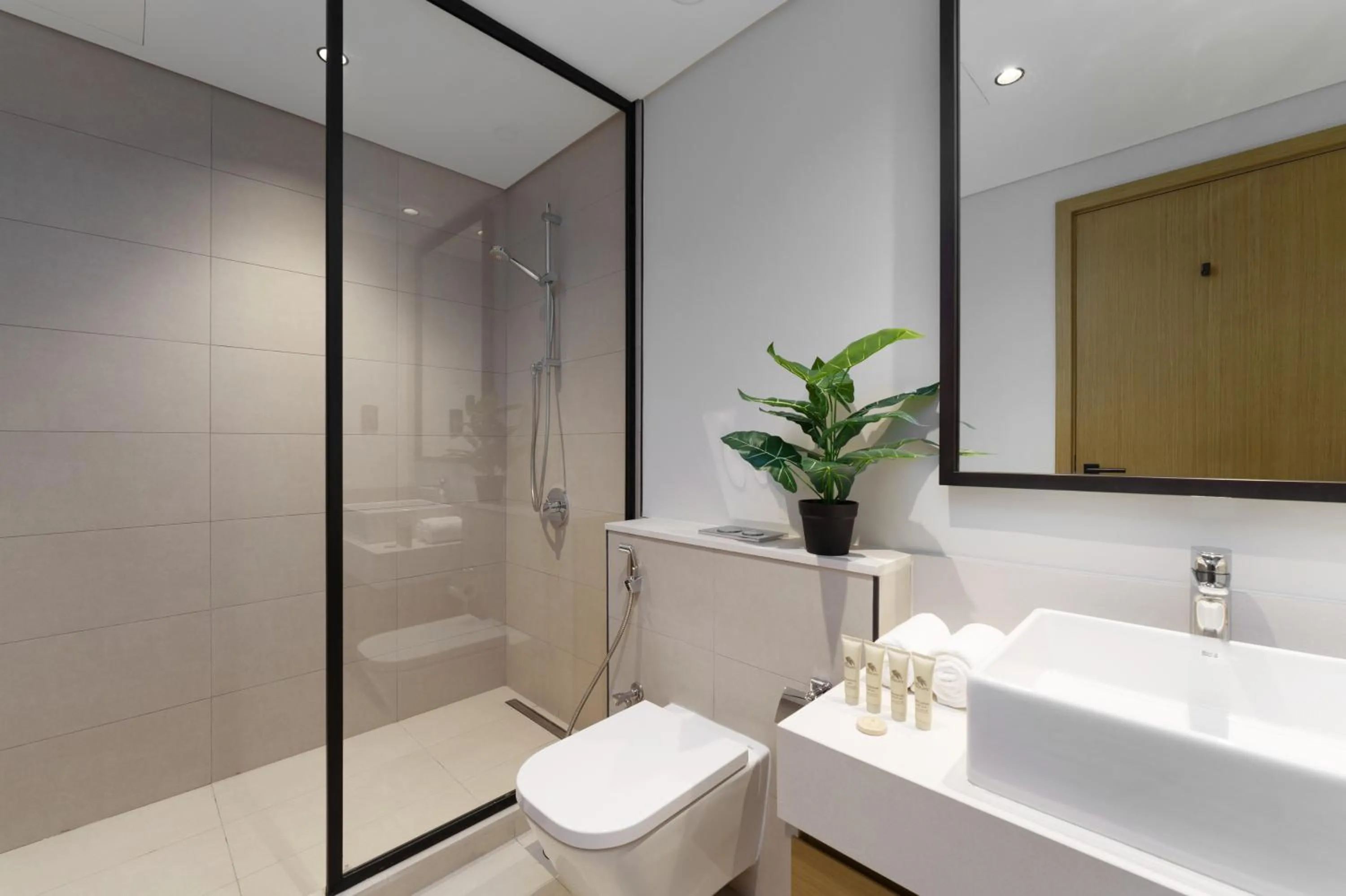 Shower in Maison Privee - Tranquil Living with Golf Course Vws in Dubai Hills