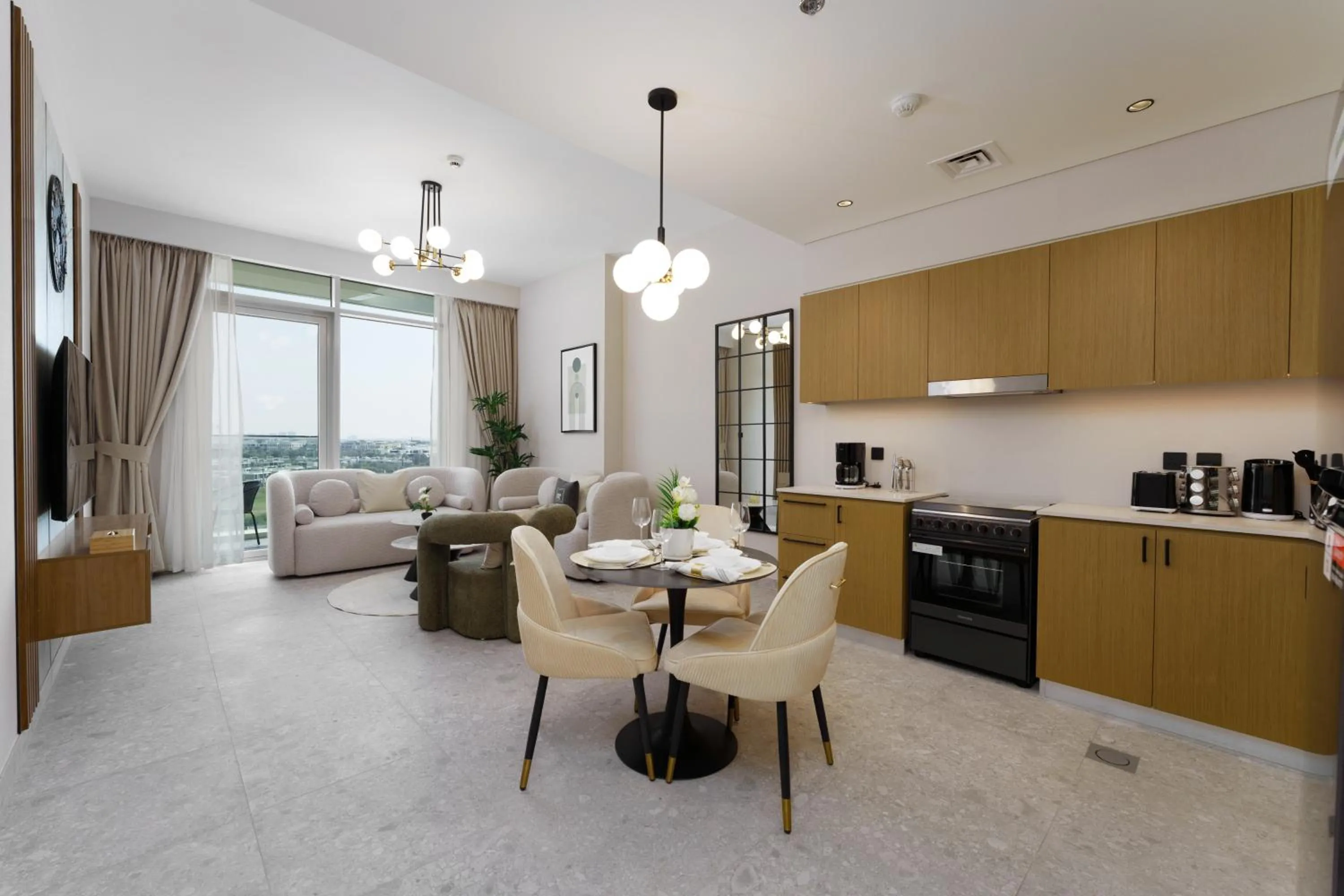 Living room in Maison Privee - Tranquil Living with Golf Course Vws in Dubai Hills