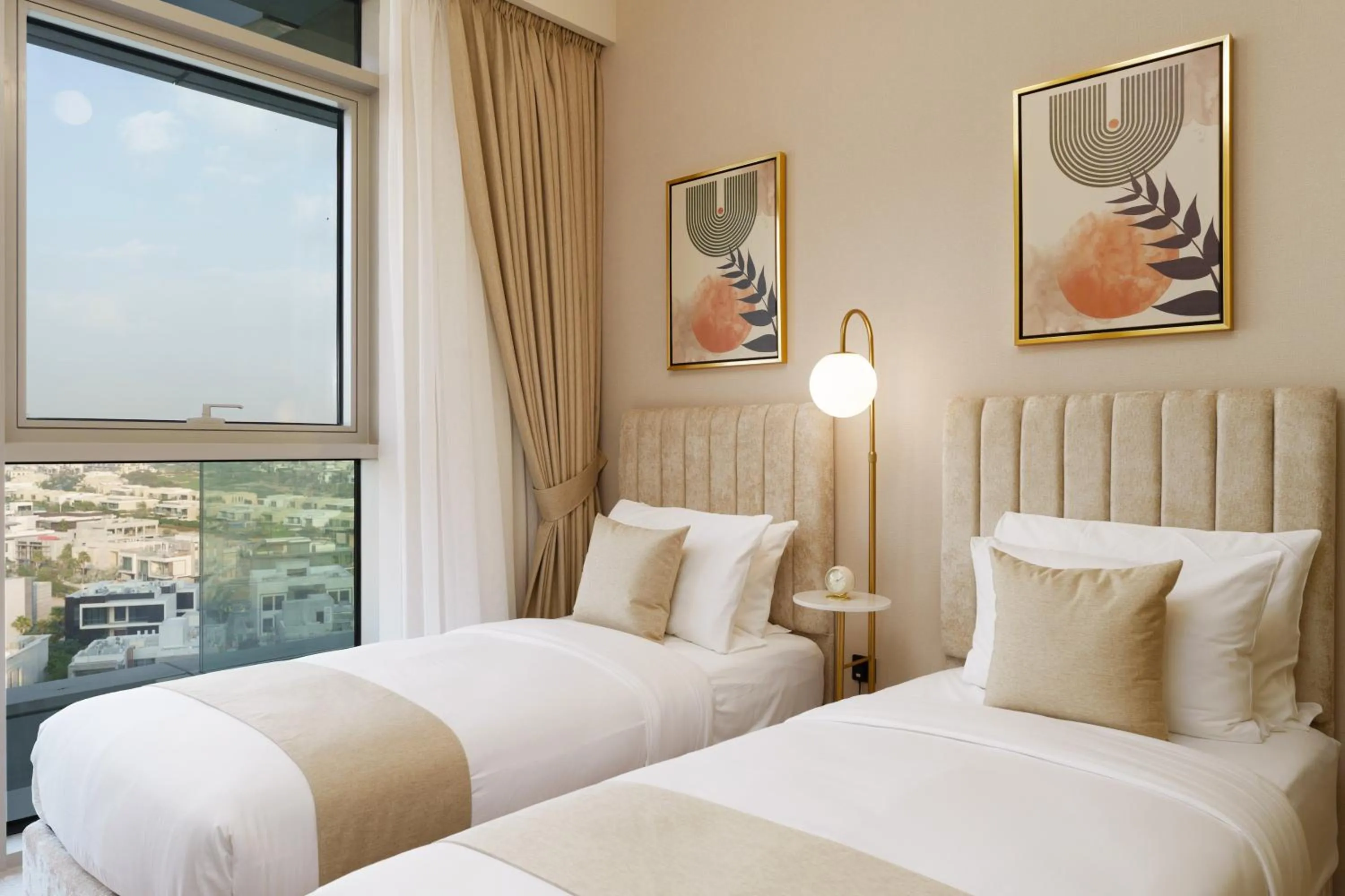 Bedroom, Bed in Maison Privee - Tranquil Living with Golf Course Vws in Dubai Hills