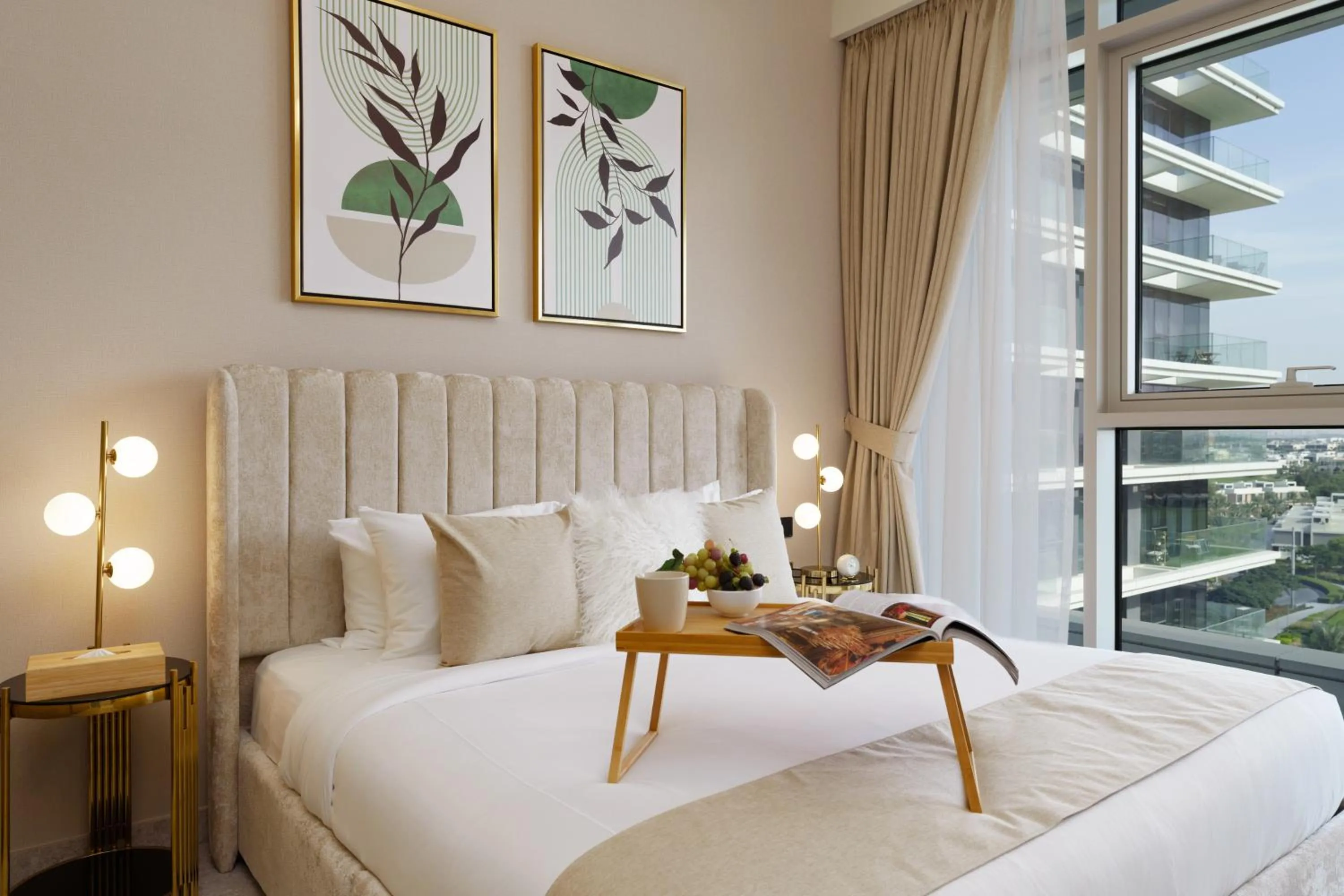 Bed in Maison Privee - Tranquil Living with Golf Course Vws in Dubai Hills