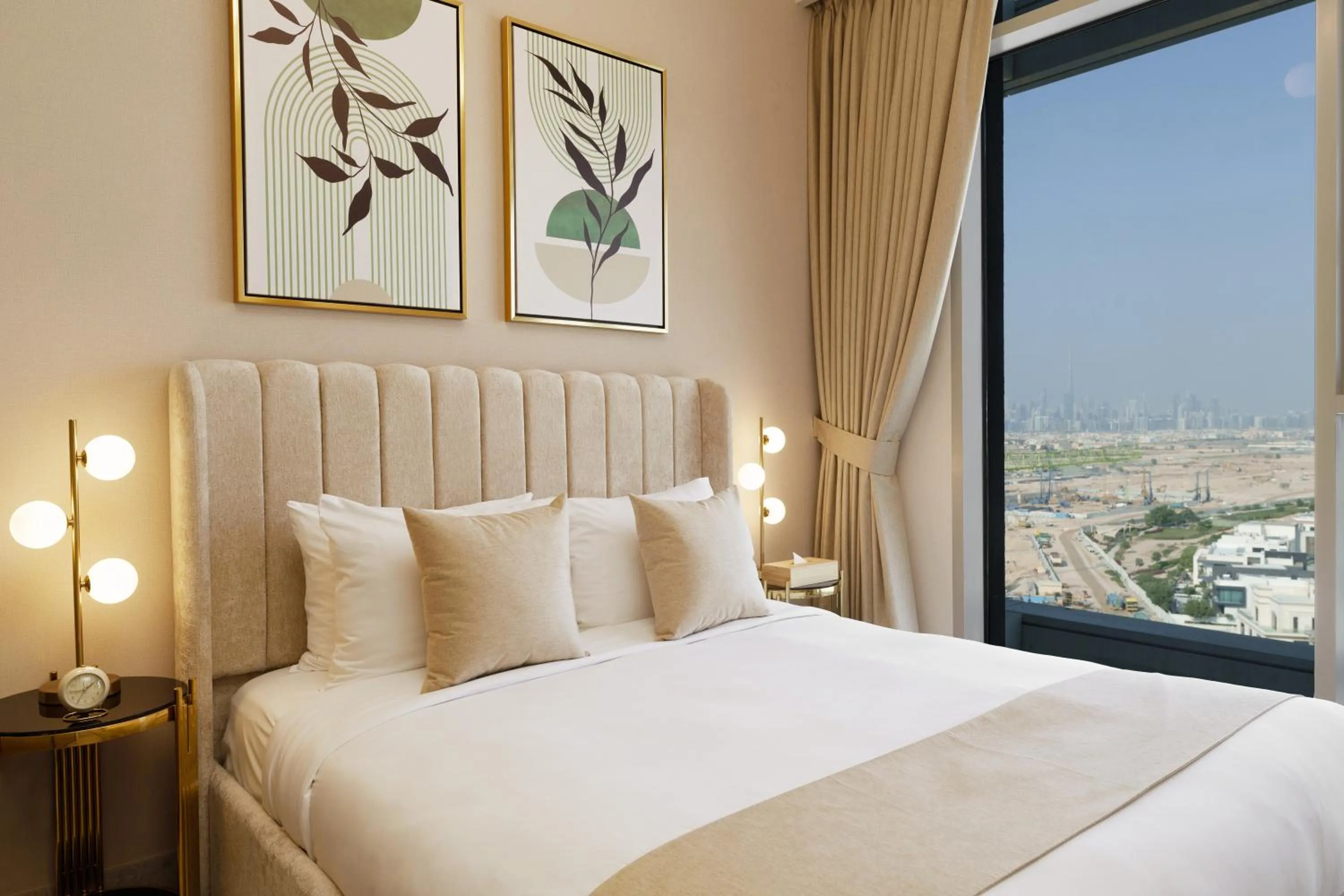 Bedroom, Bed in Maison Privee - Tranquil Living with Golf Course Vws in Dubai Hills