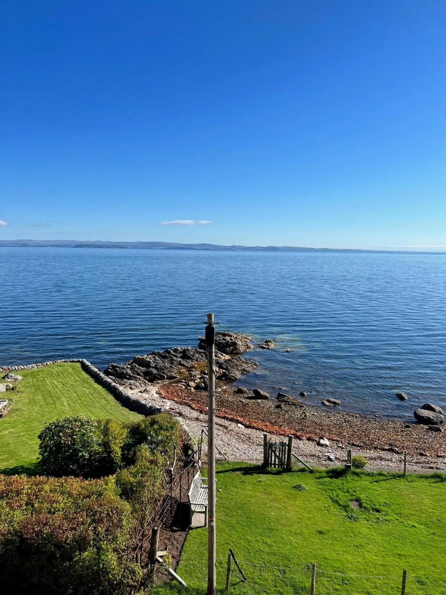 Sea view in The Corrie Hotel