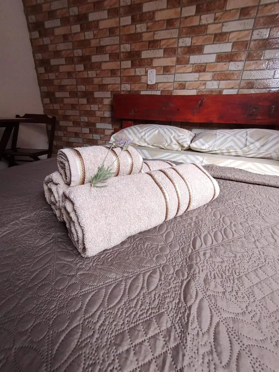 Bed in Pousada do Zezé