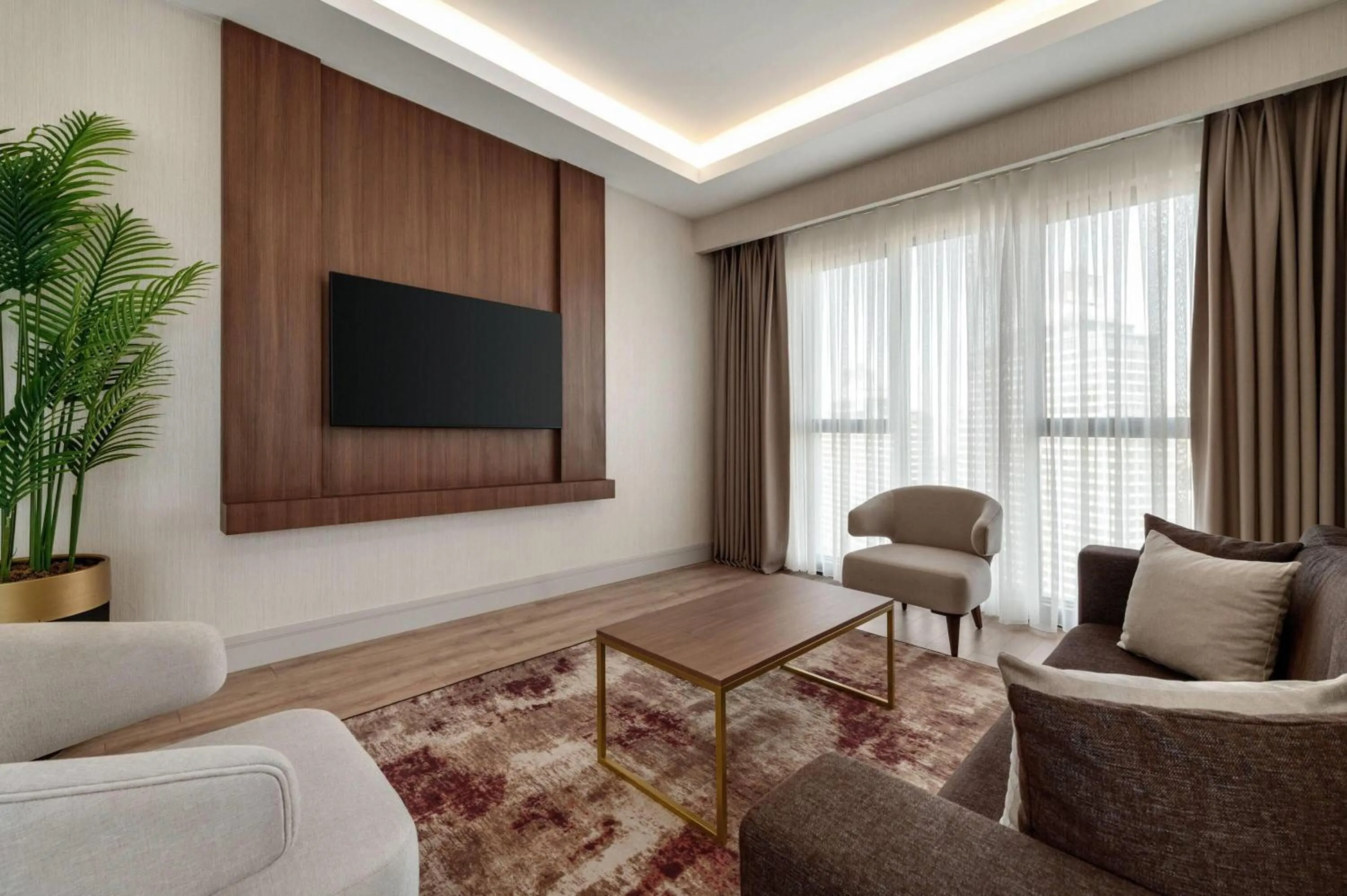 Three-Bedroom King Residence with Two Single Beds and Sea View in Ramada Residences by Wyndham Istanbul Haramidere