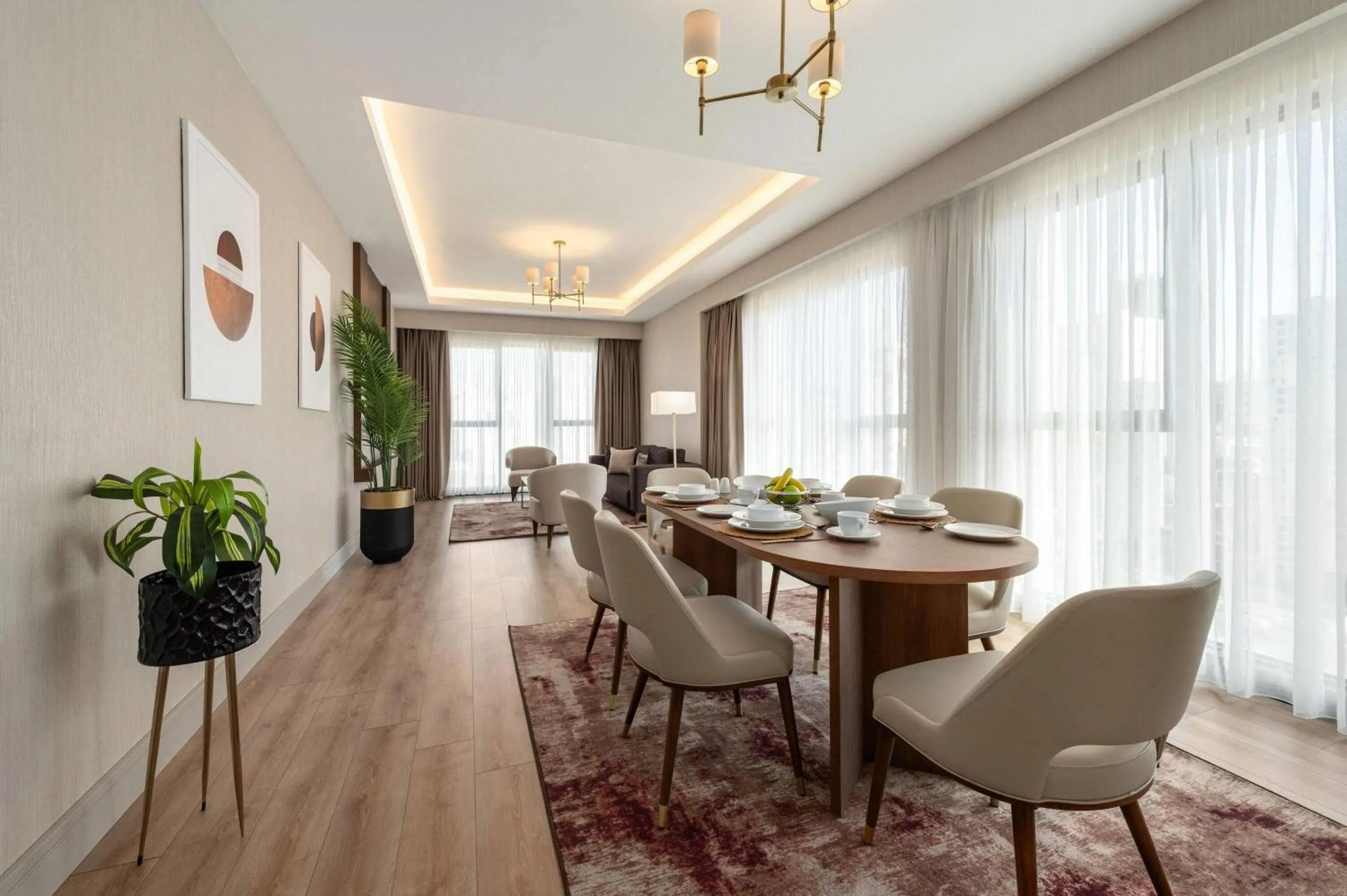Two-Bedroom King Residence with One Single Bed and Sea View in Ramada Residences by Wyndham Istanbul Haramidere