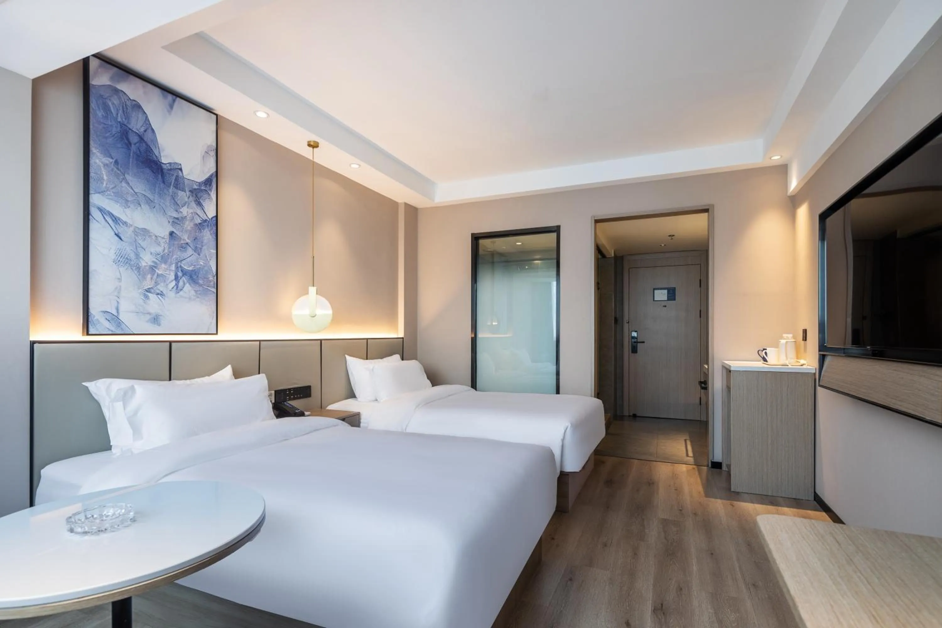 Bed in Xinhuating Business Hotel