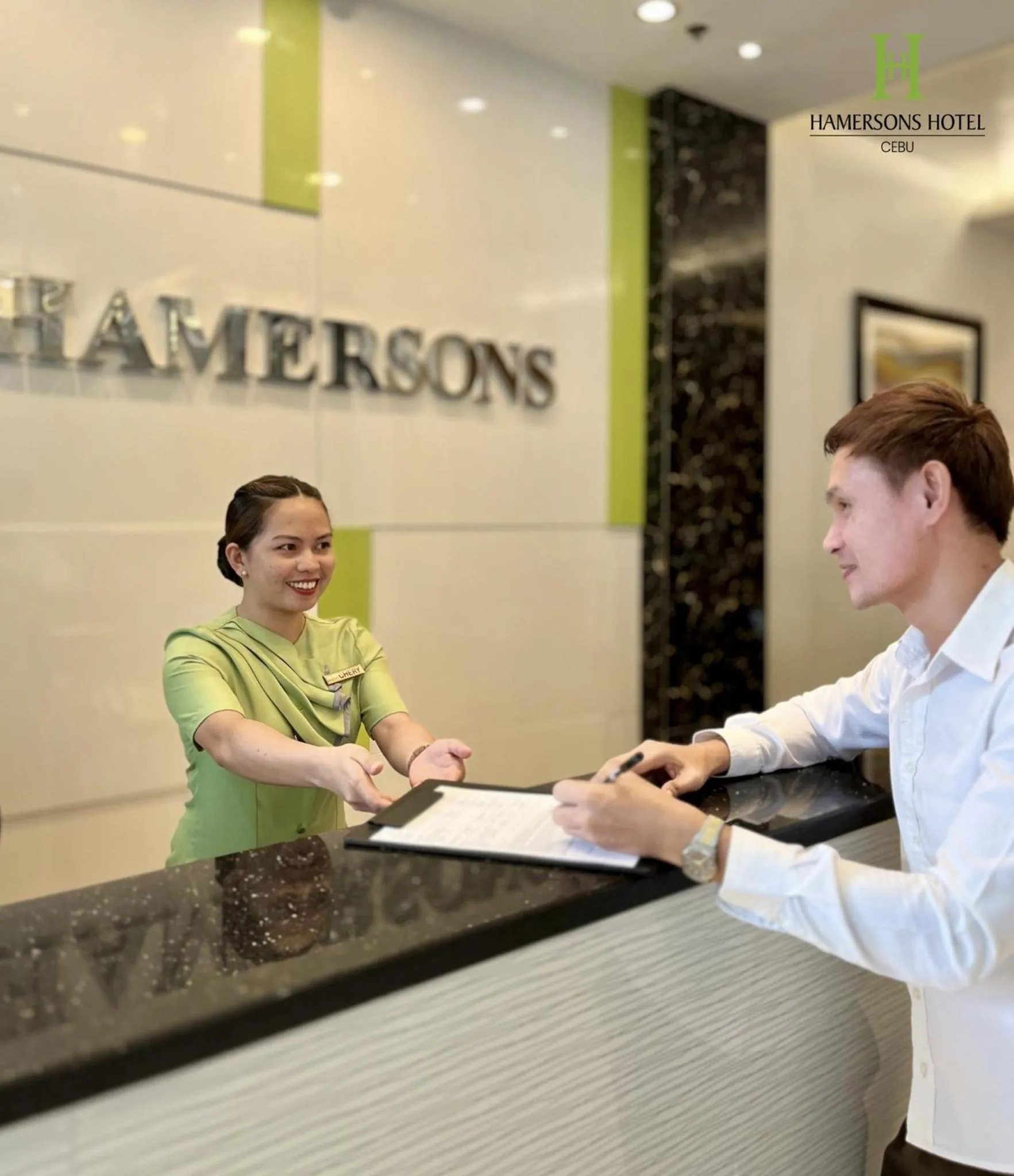 Lobby or reception in Hamersons Hotel Cebu