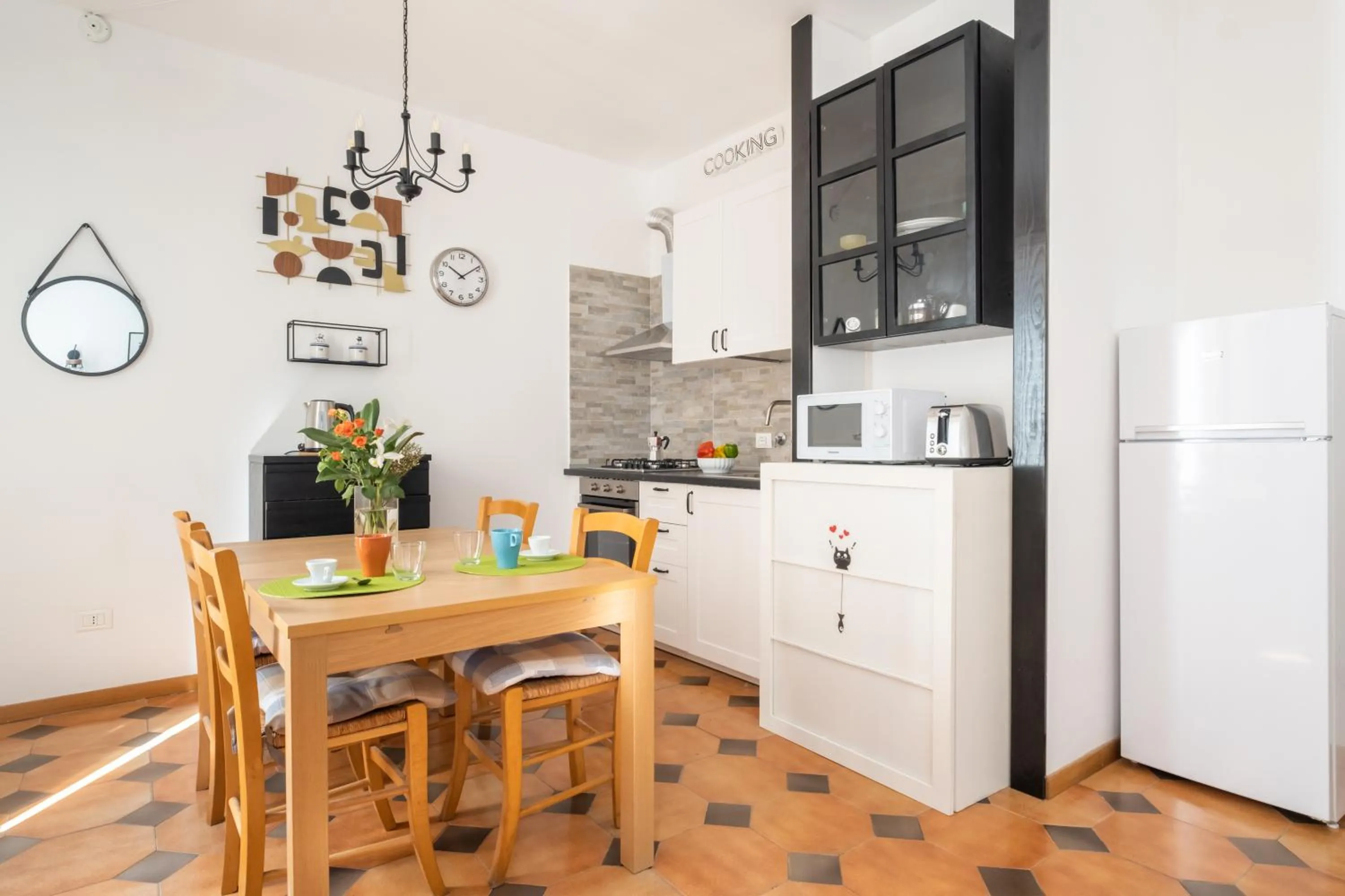 Kitchen or kitchenette in Residenza Ariosto Depandance by Studio Vita