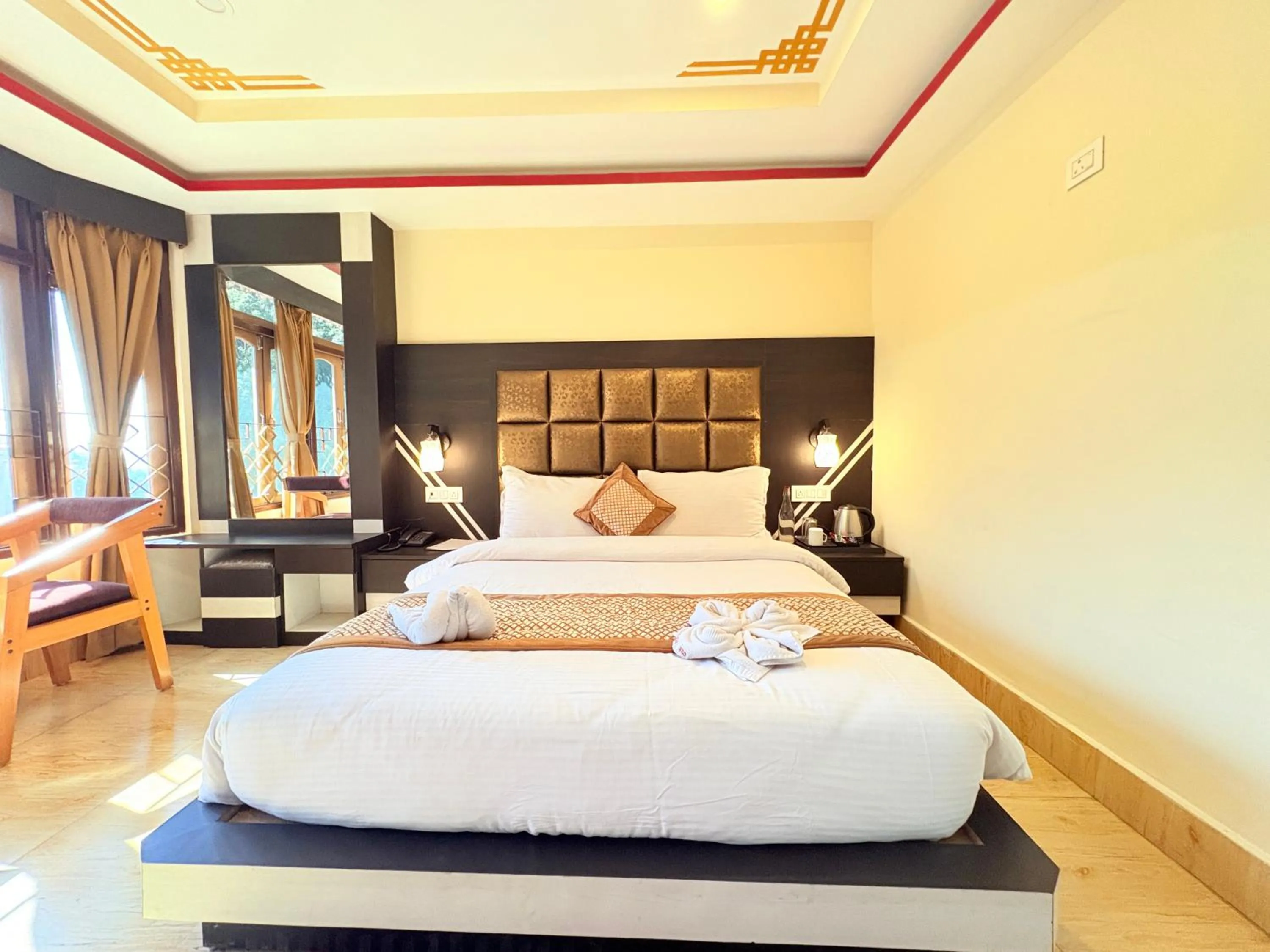 Bed in The Gangtok Inn