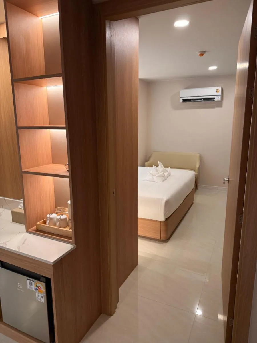Bed in Aston Hotel Pattaya