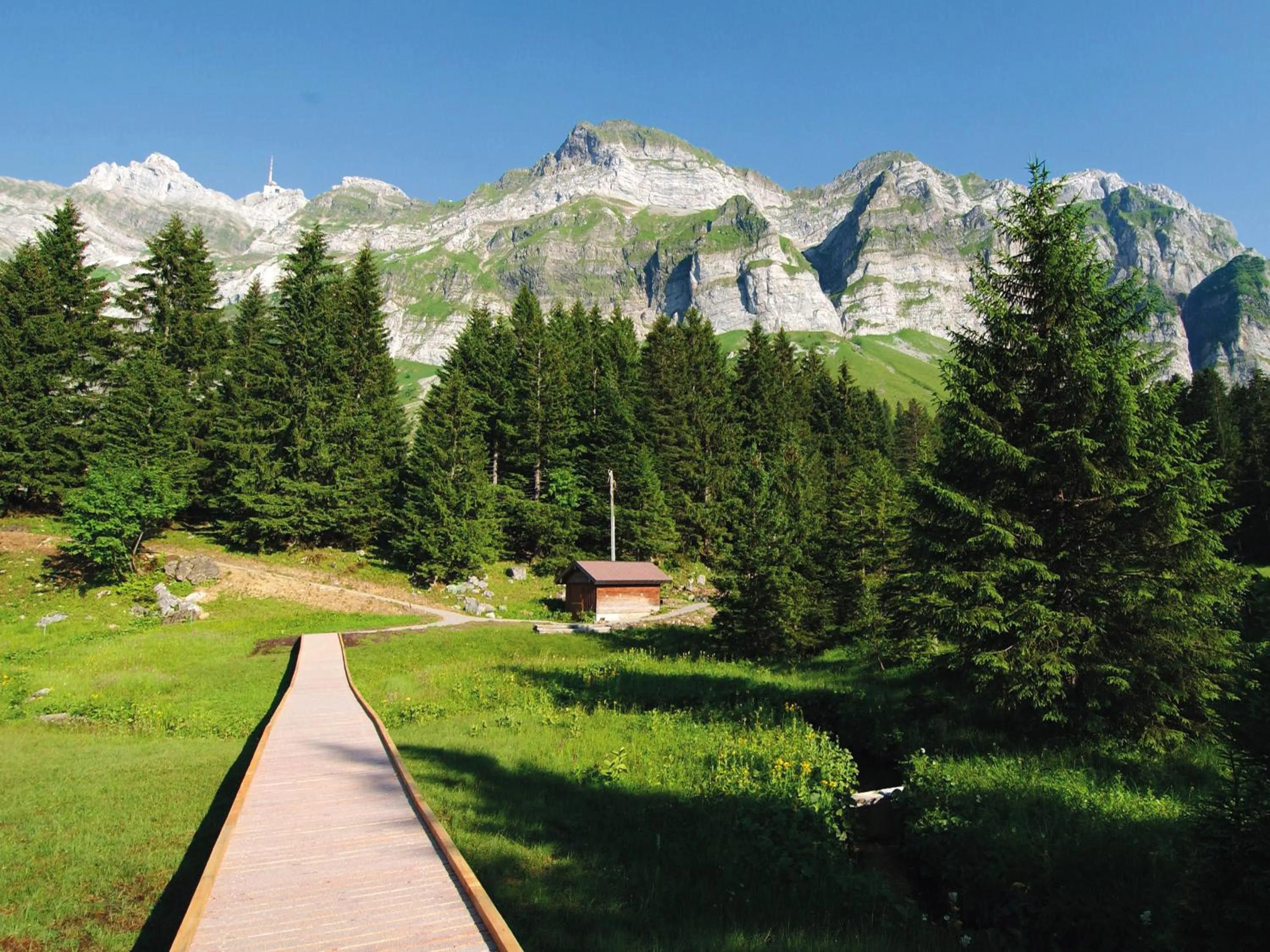 Natural landscape in Säntis - das Hotel