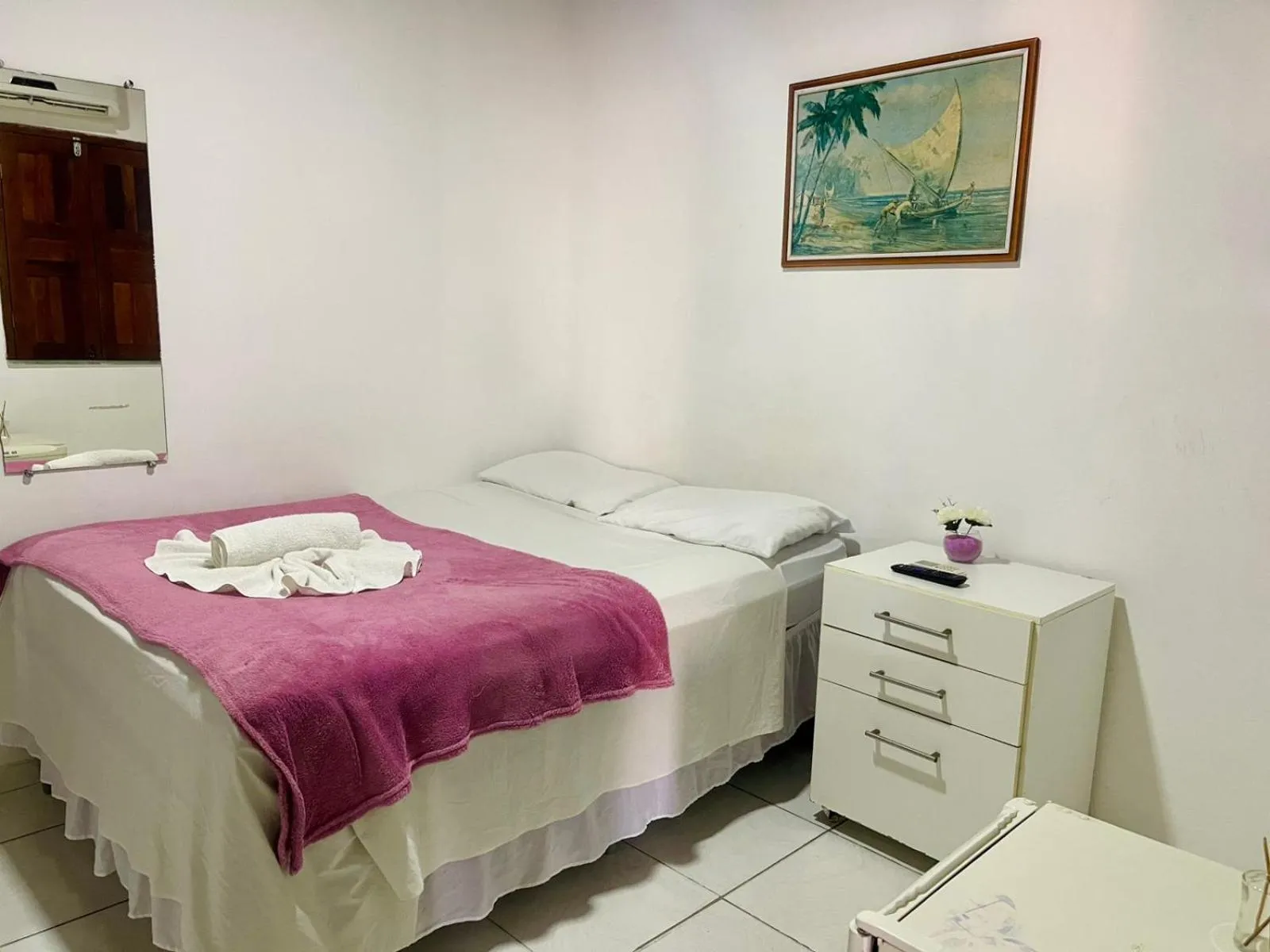 Bed in Pousada Campo Verde