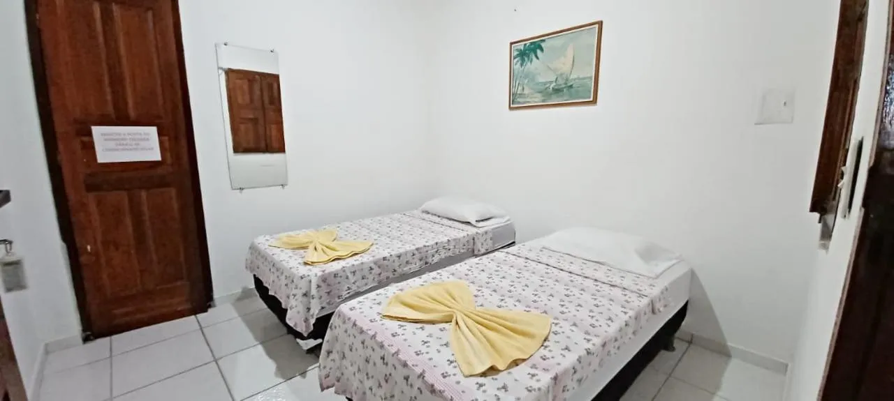 Bed in Pousada Campo Verde