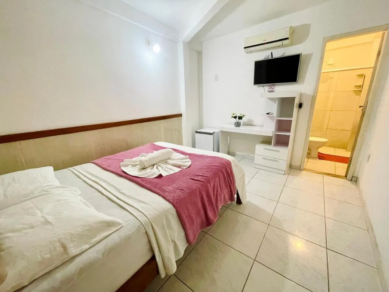 Bed in Pousada Campo Verde