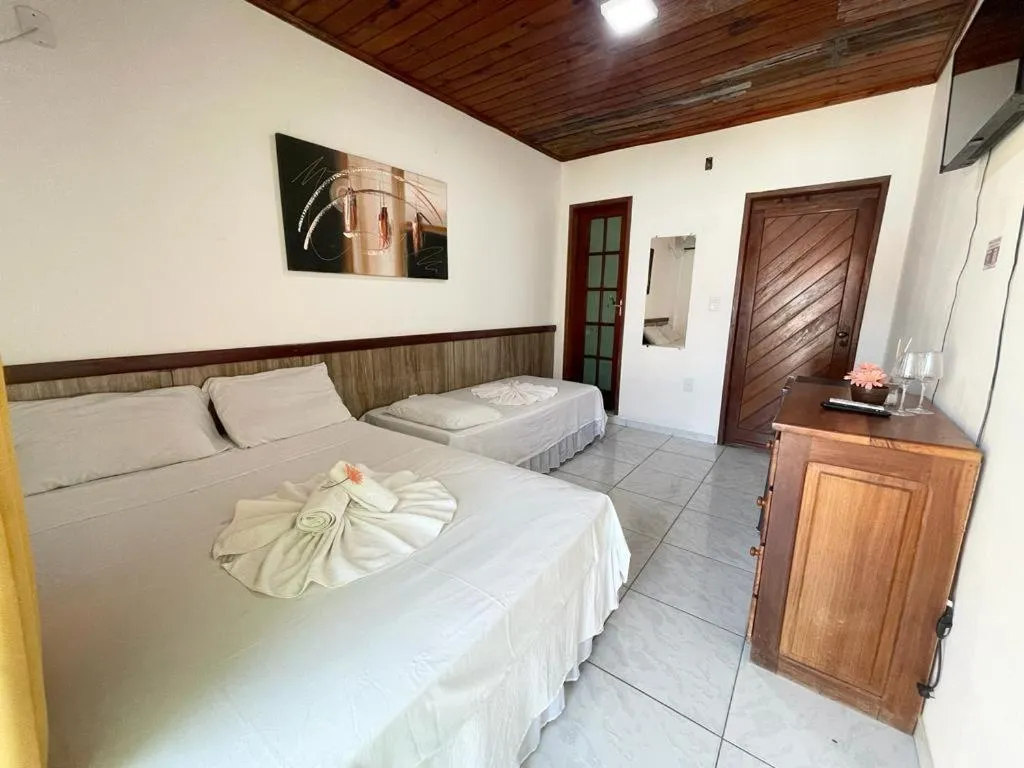 Bed in Pousada Campo Verde